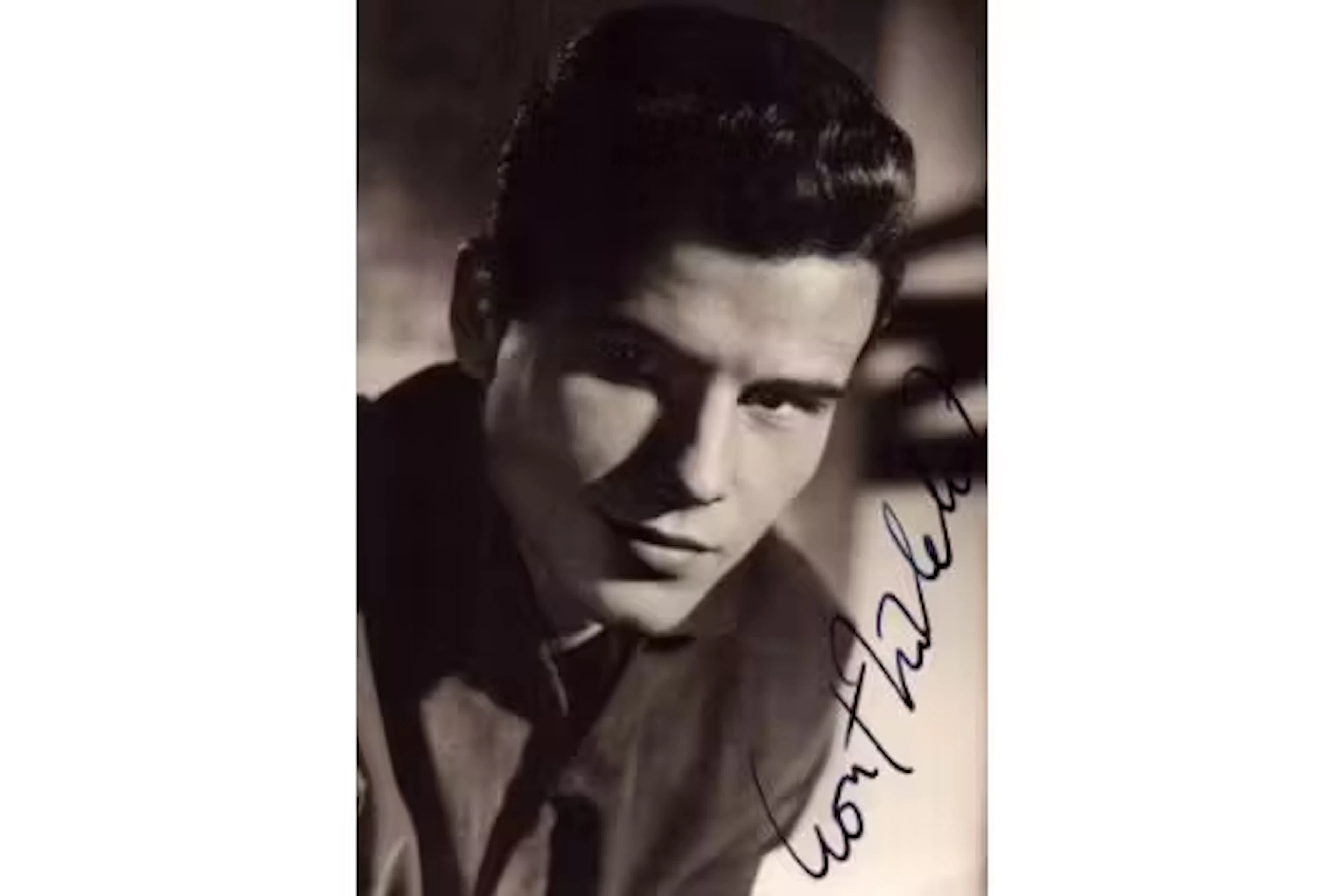 Horst Buchholz signed 6x4inch vintage black and white photo. Good