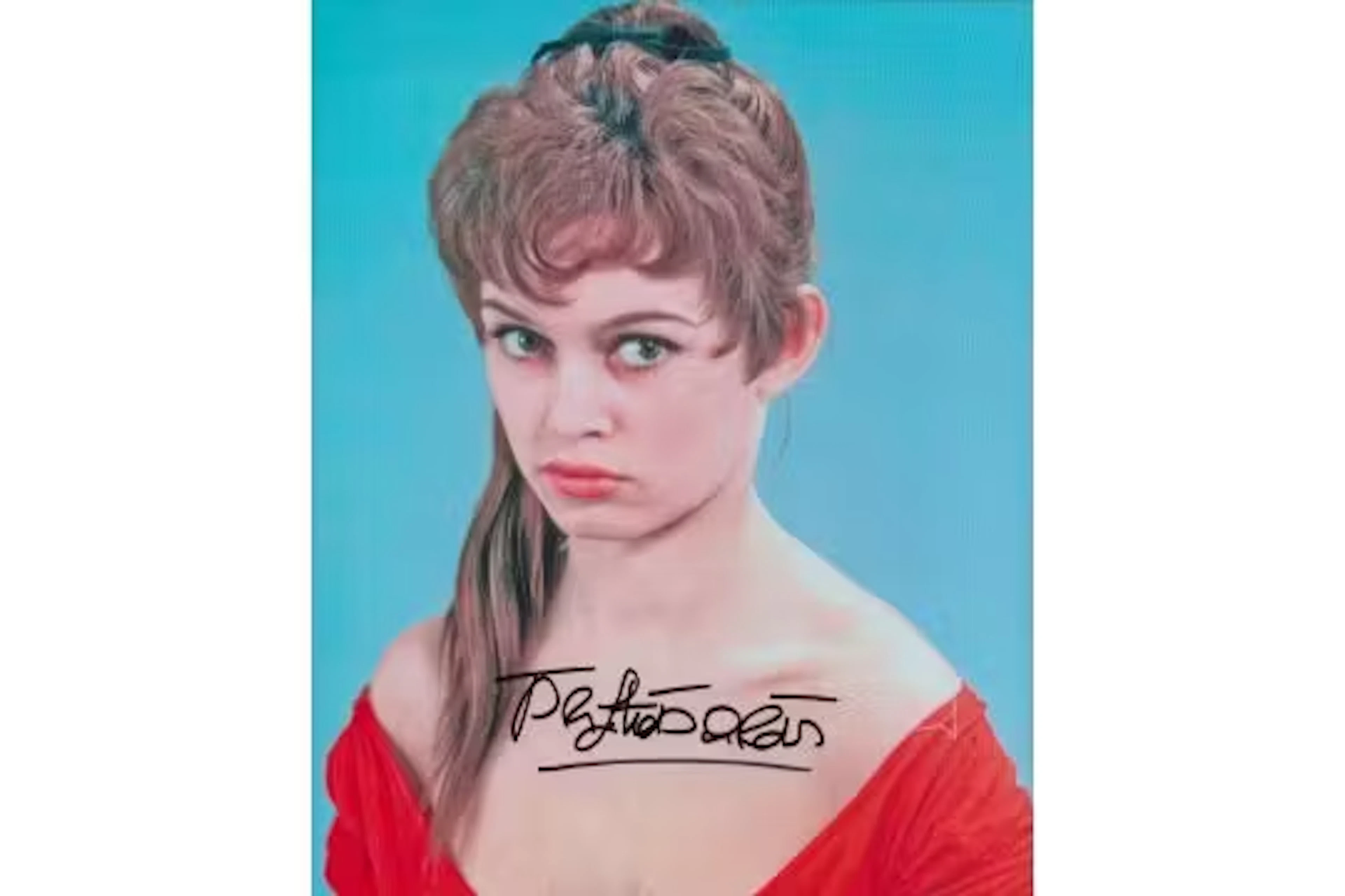 Brigitte Bardot signed 10x8 Inch colour photo, is a French former