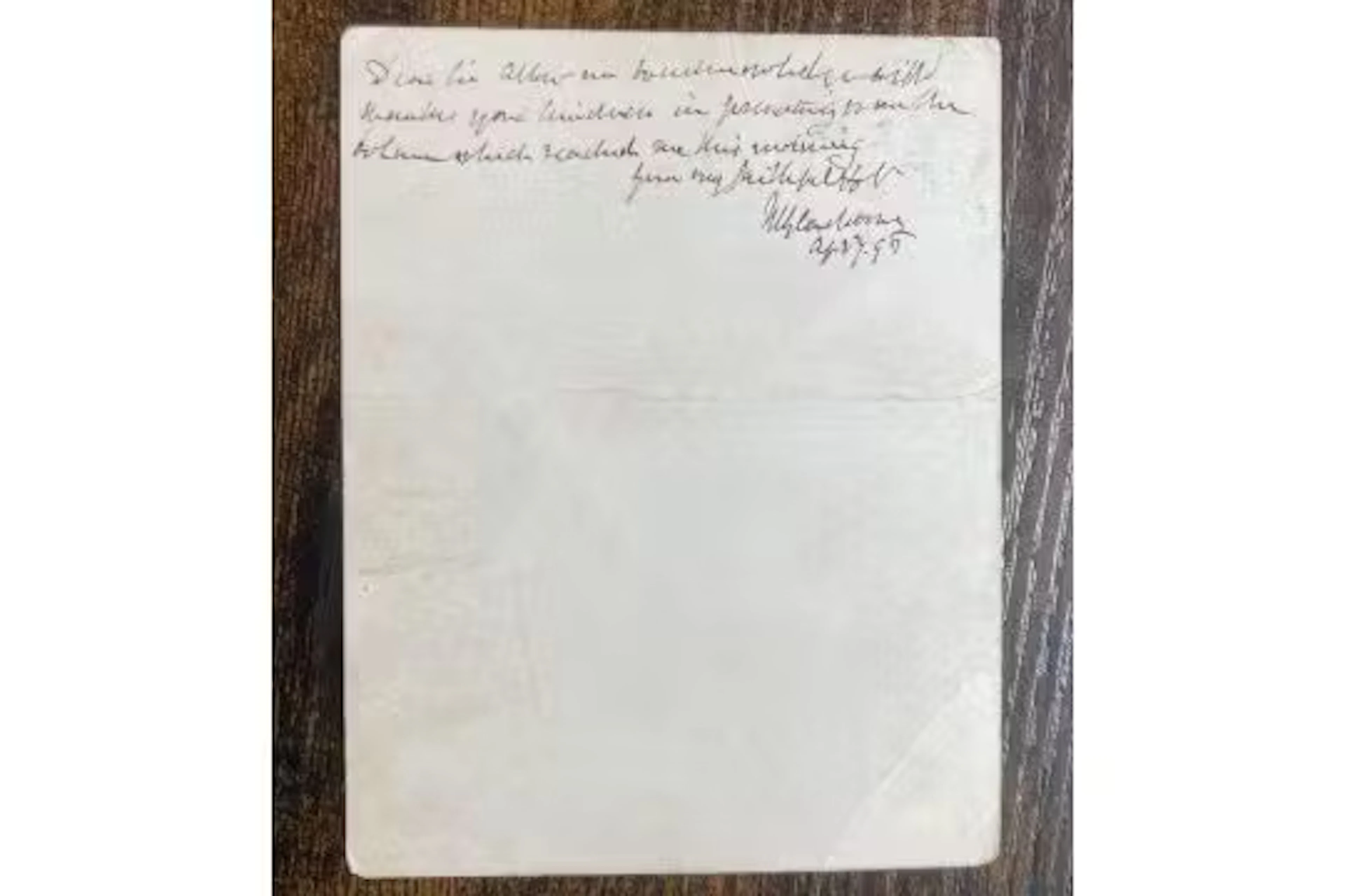 Prime Minister William Gladstone handwritten note on 1896 postmarked