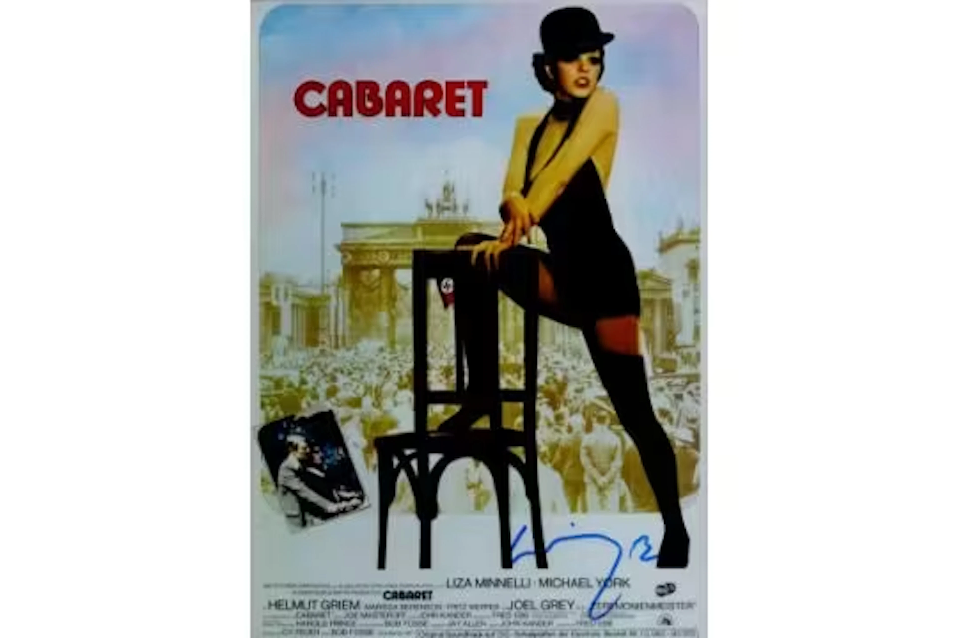 Michael York, a signed 11x8 inch photo of Cabaret, the 1971 film that