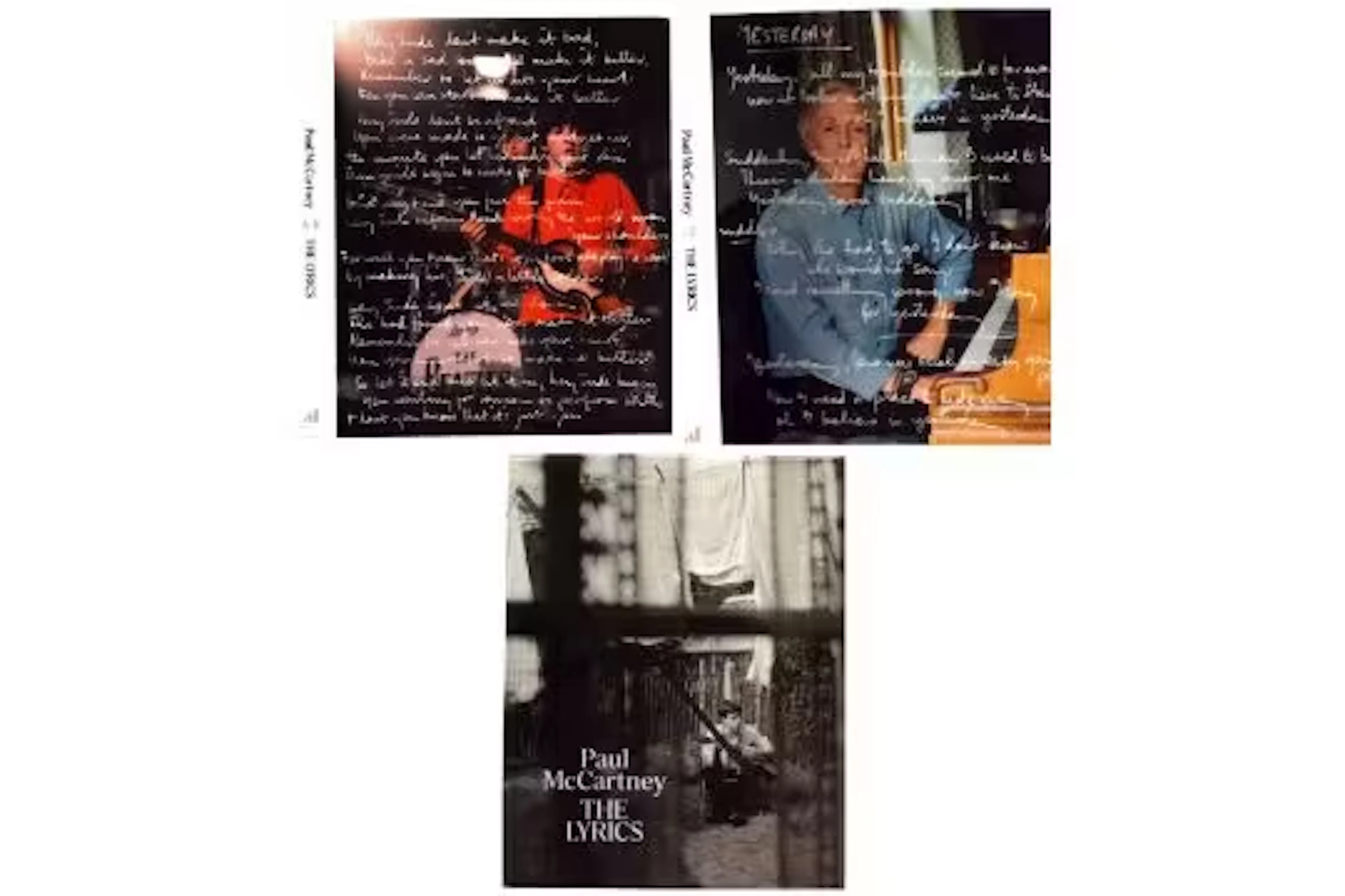 Colin Hanlon signed Paul McCartney, The Lyrics book from A-K and L-Z