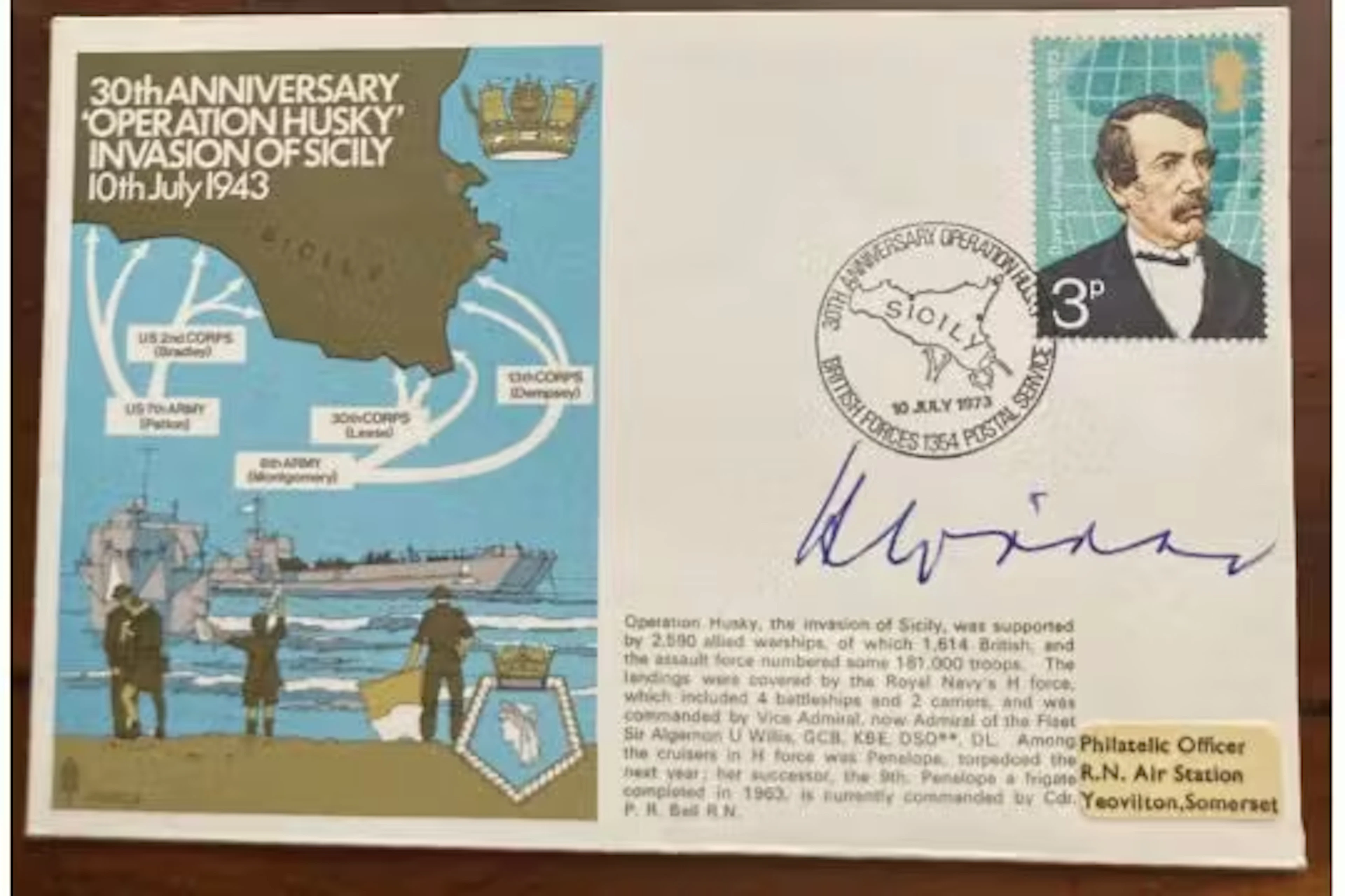 WW2 Capt Helmut Witte KC U159 signed Rossbach Op Husky Navy Sicily