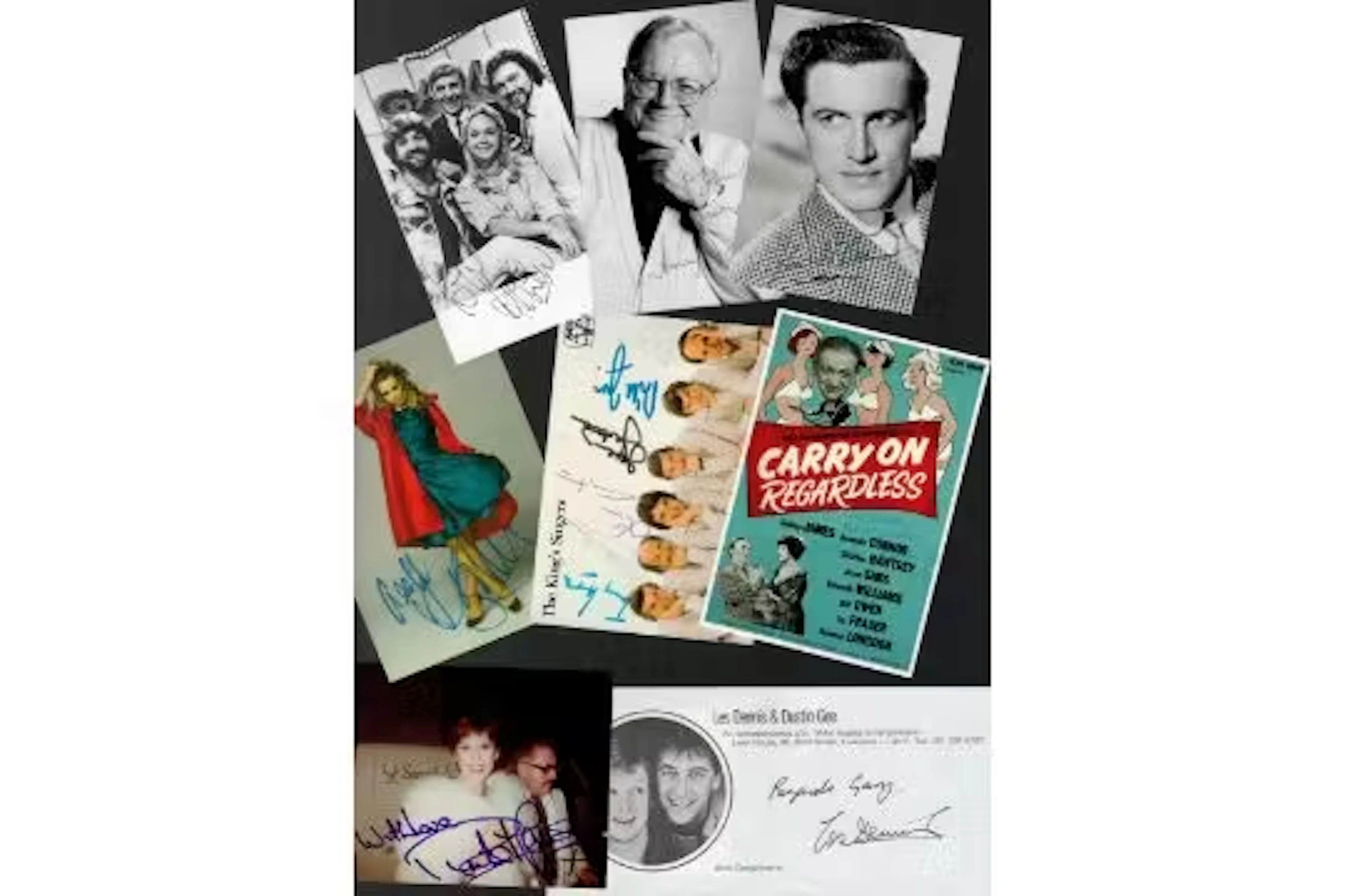 Entertainment collection including John McCallum, Harry Secombe, Billie