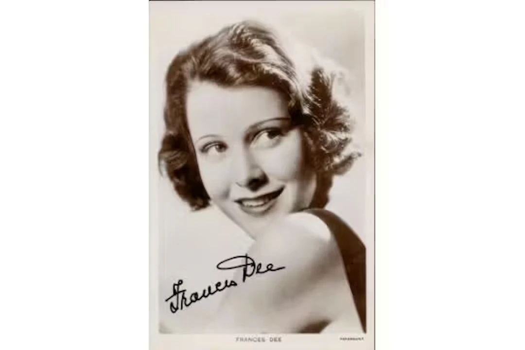 Frances Dee signed 6x4inch black and white photo.