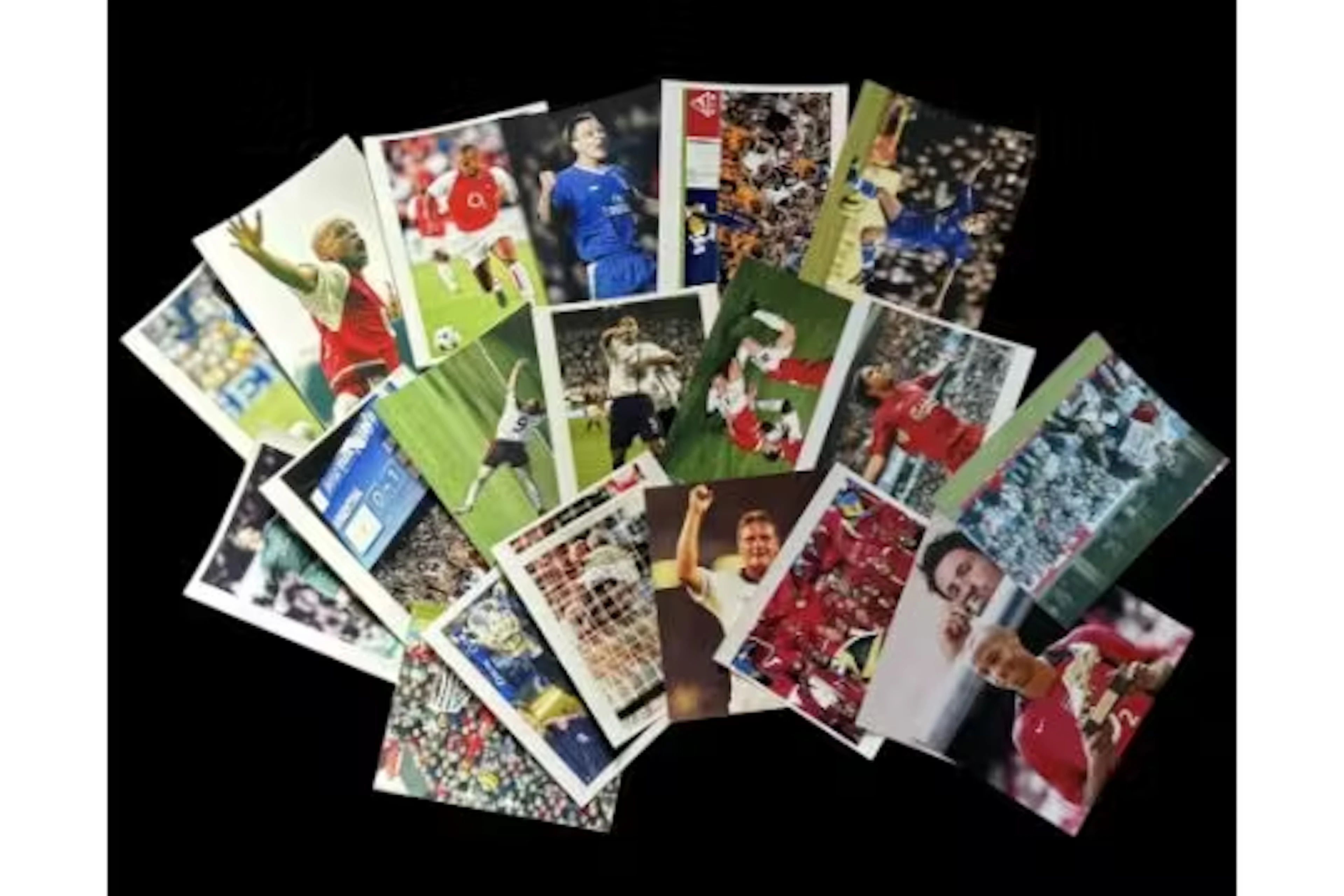 Football unsigned photos 20 in collection. Good condition. All autographs