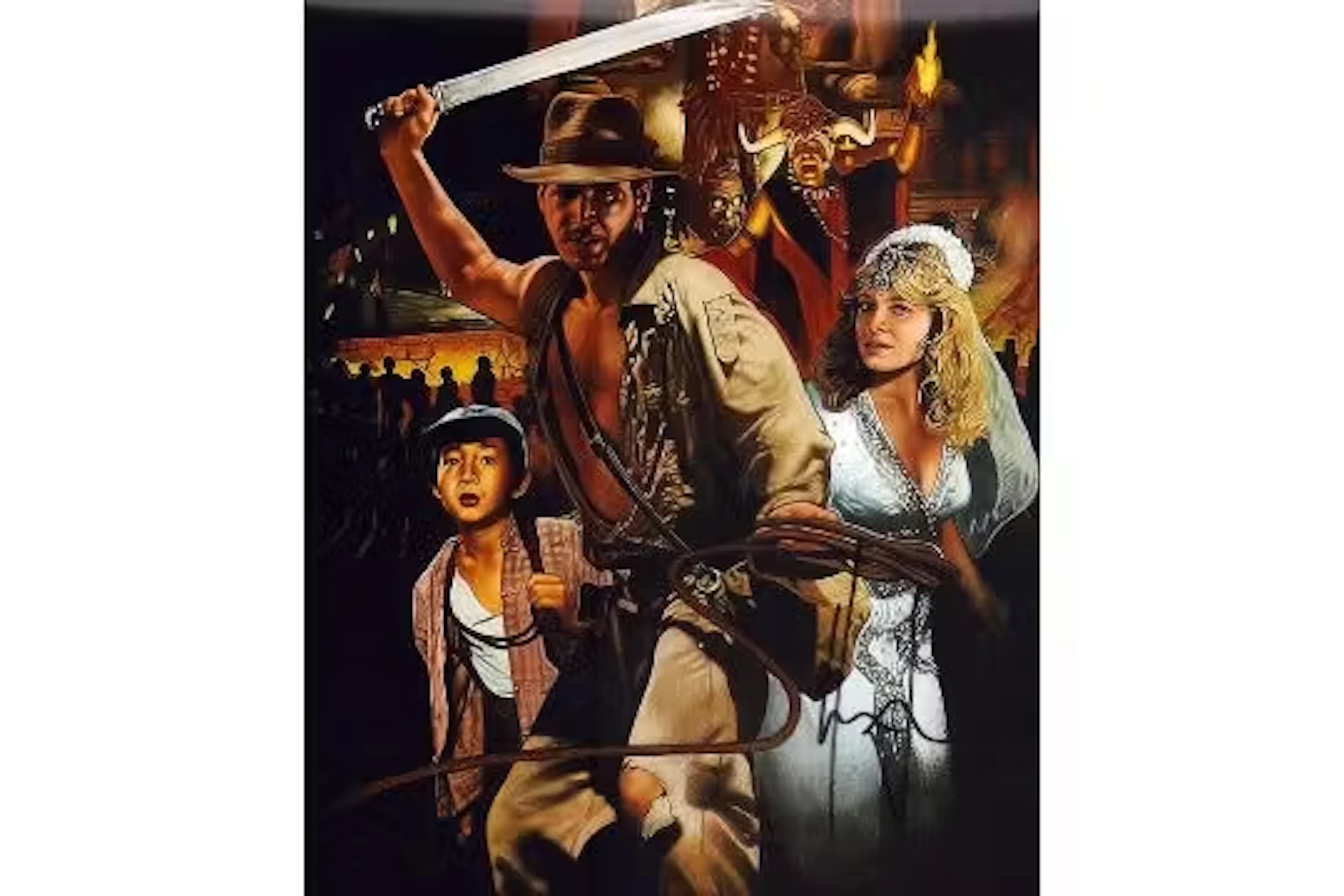 Harrison Ford signed Indiana Jones 10x8inch colour photo. Good condition.
