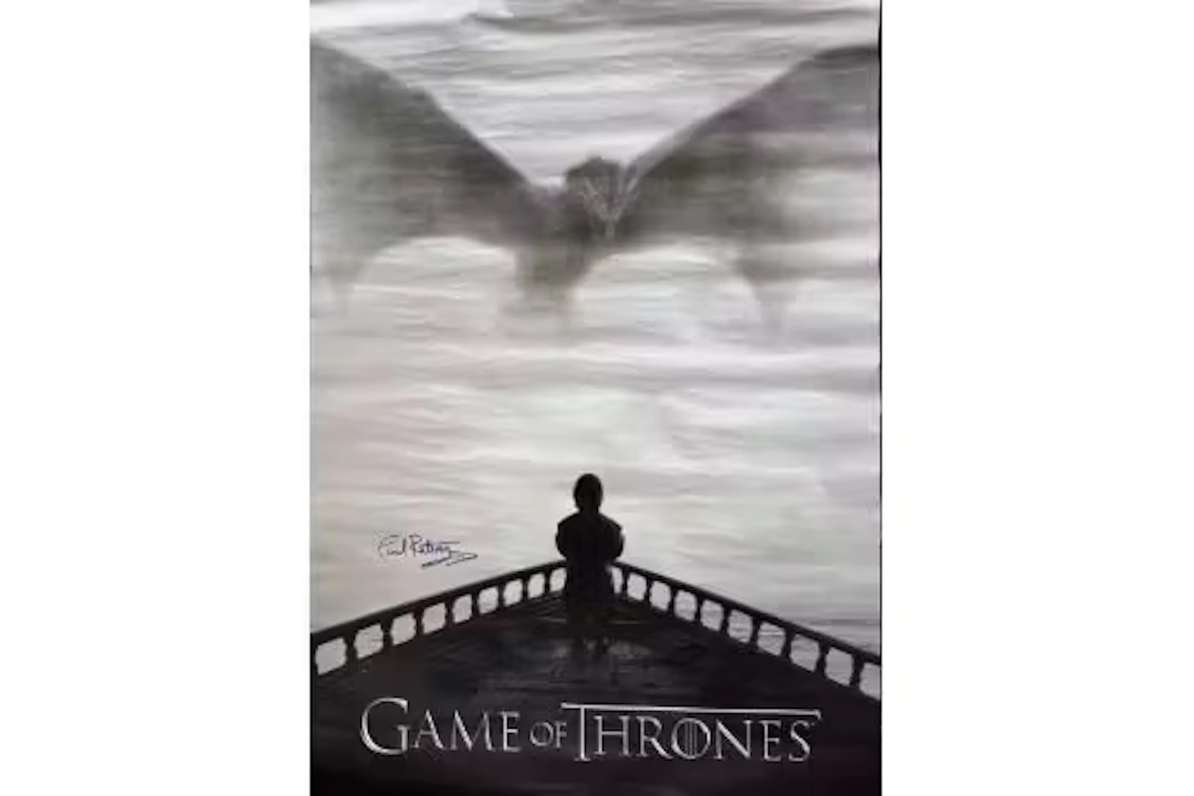 Paul Rattray Game of Thrones colour poster. Measures 35.24 inch appx.