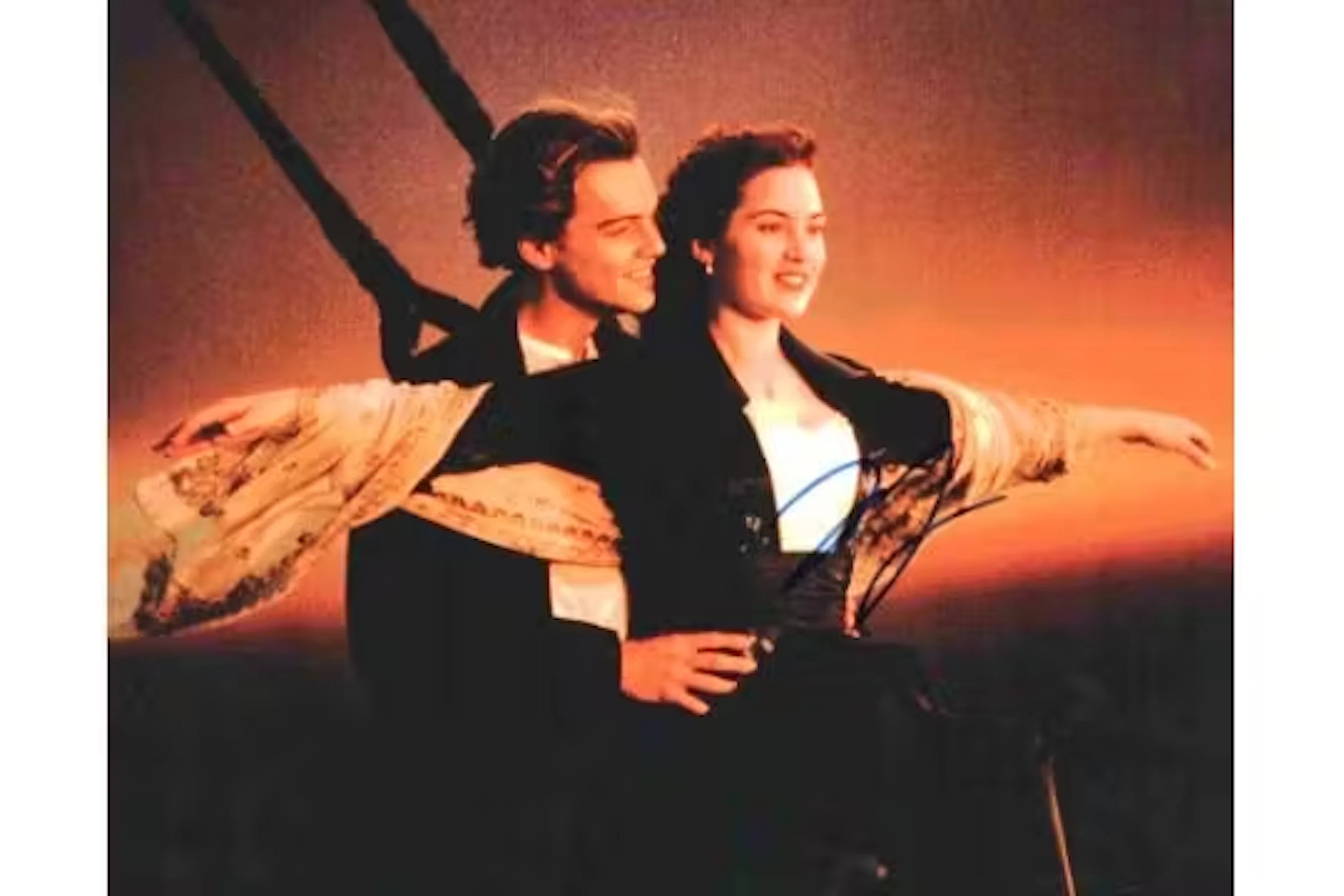 Leonardo DiCaprio signed 10x8inch Titanic colour photo. Good condition.