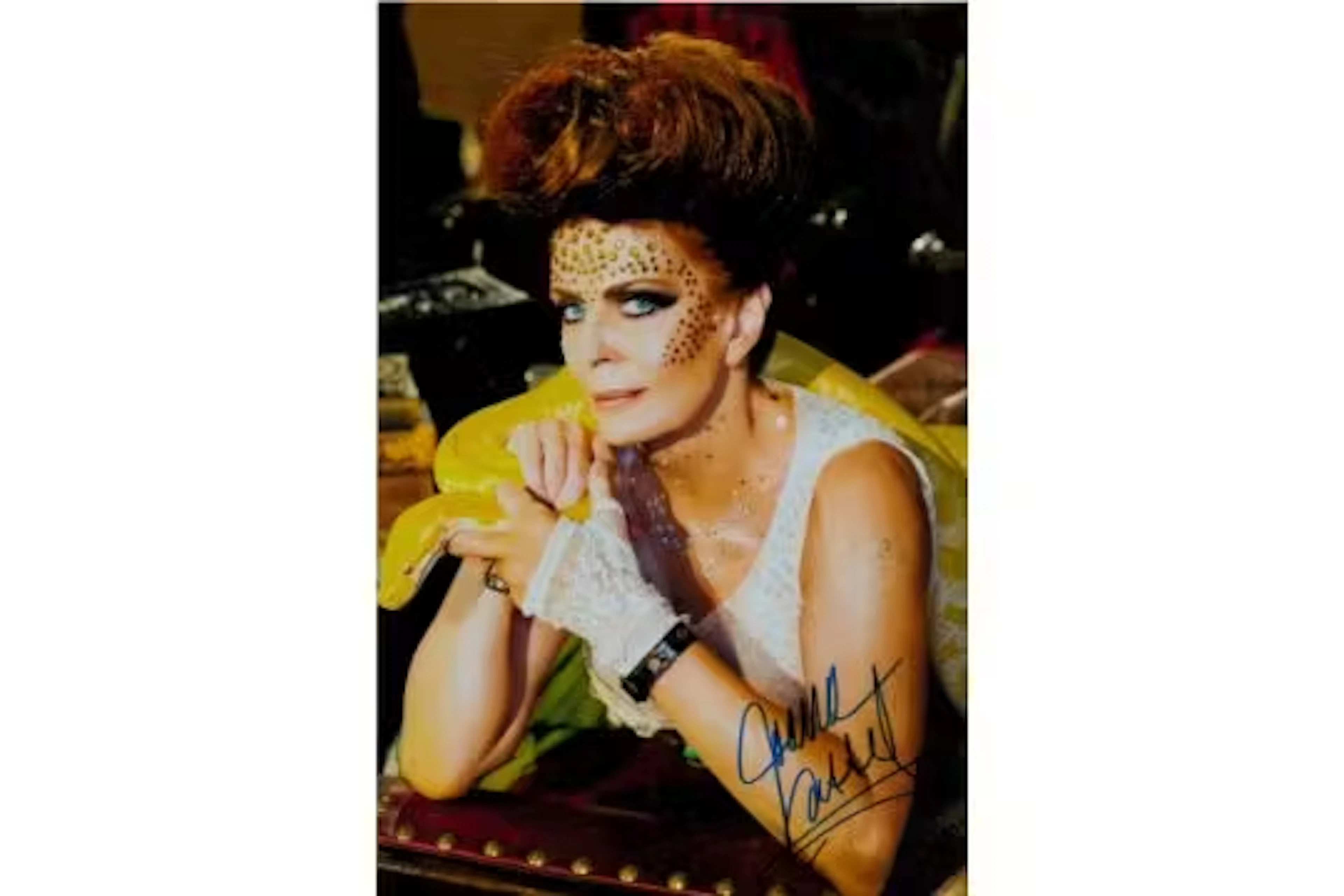 Joanna Cassidy, American actress. A signed 12x8 inch photo, in character