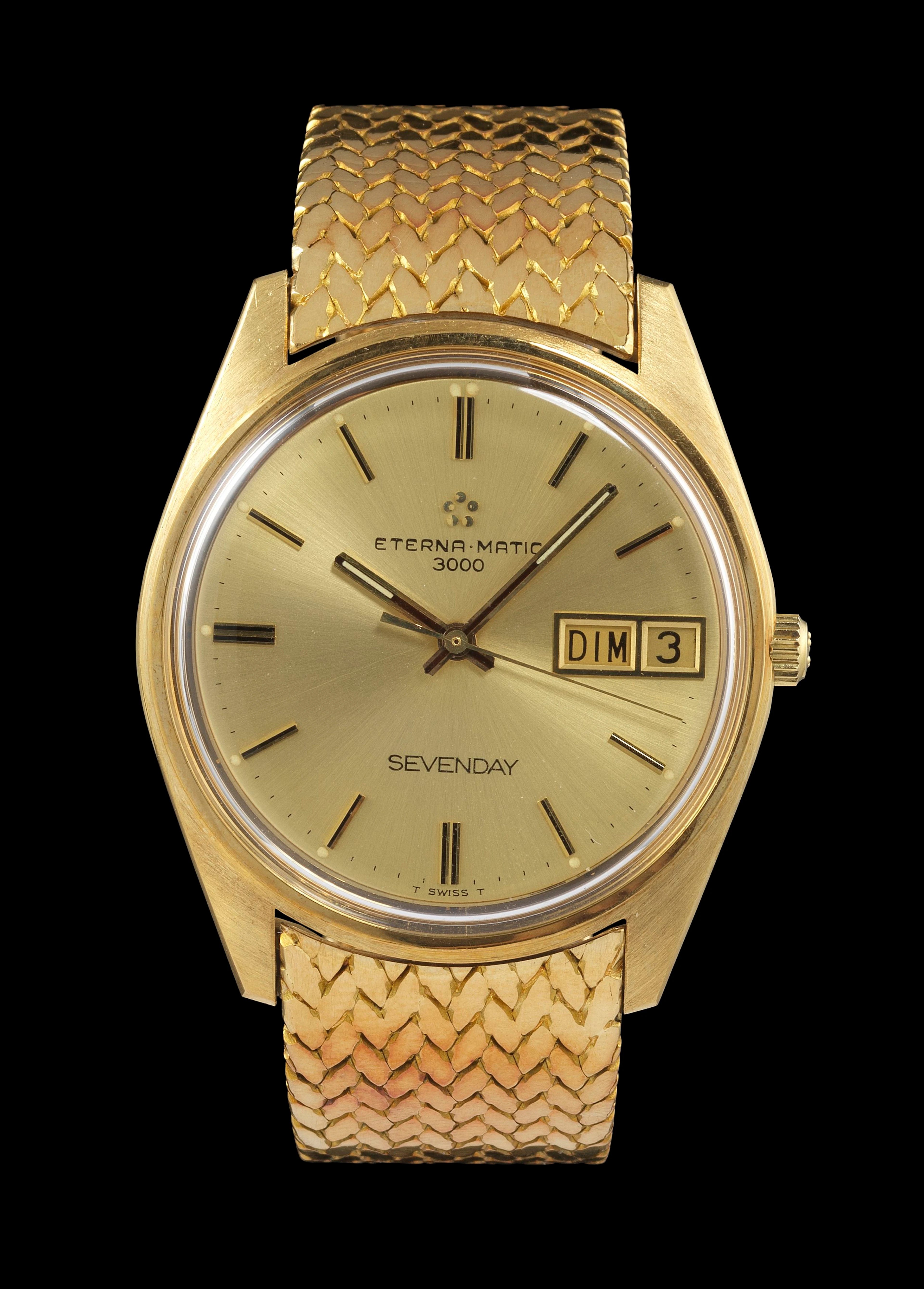 Eterna-matic, montre-bracelet ronde automatique