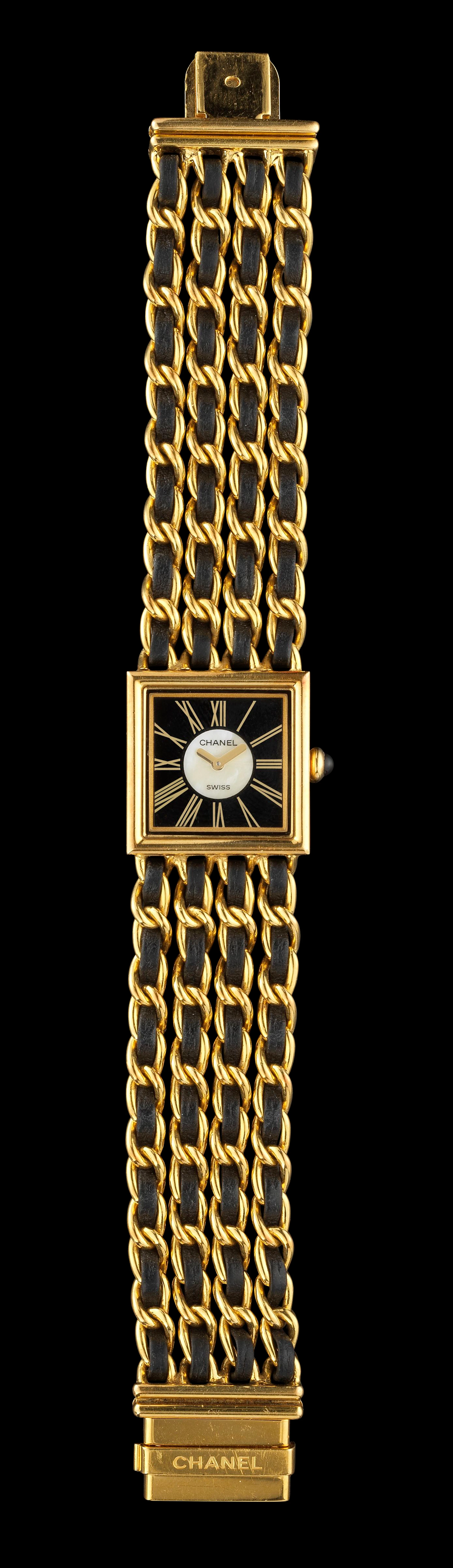 Chanel, Mademoiselle, montre-bracelet carrée à quartz