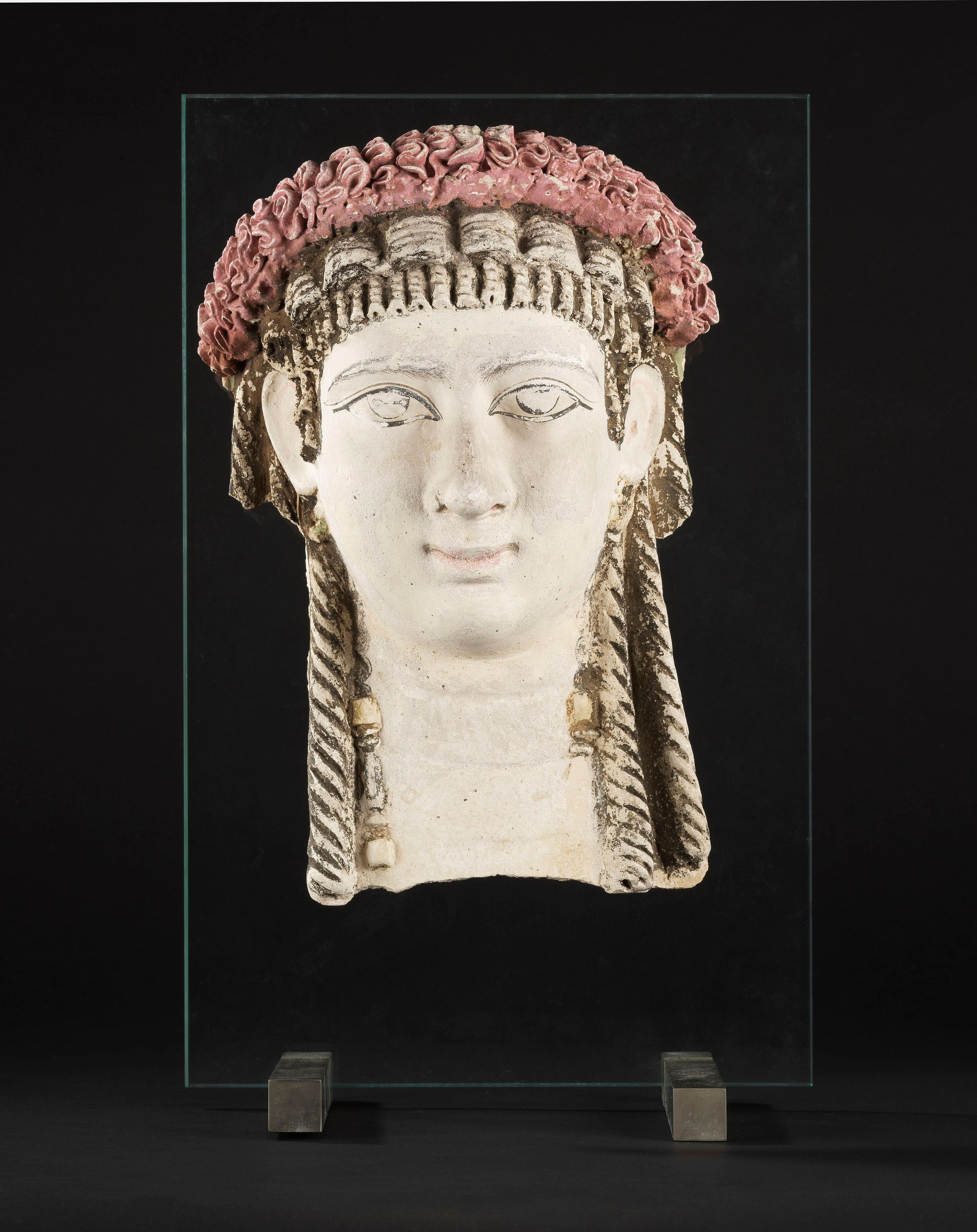 Masque de sarcophage, Egypte, Fayoum, période romaine, première moitié