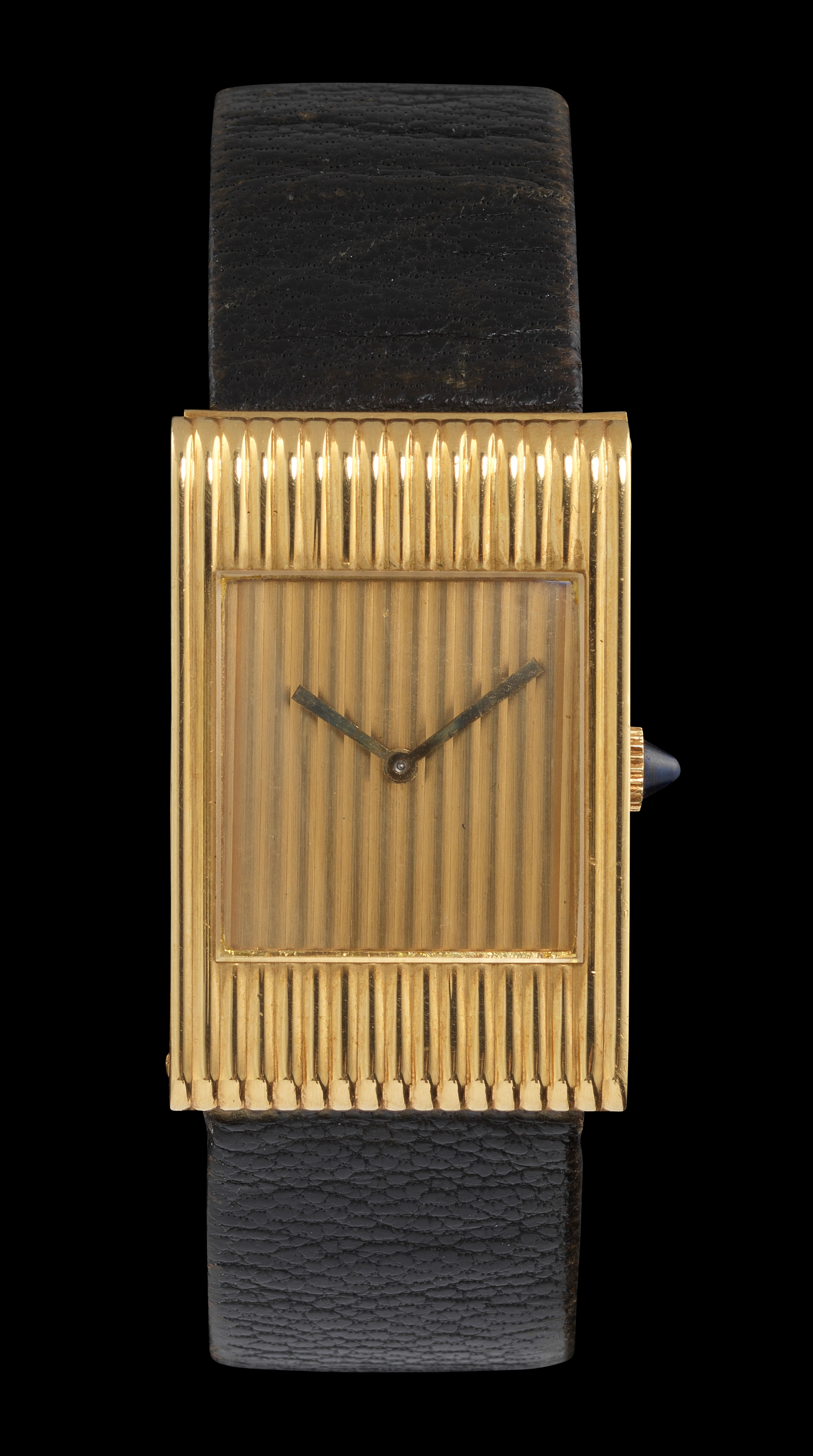 Boucheron et Omega, Reflet, montre rectangulaire mécanique