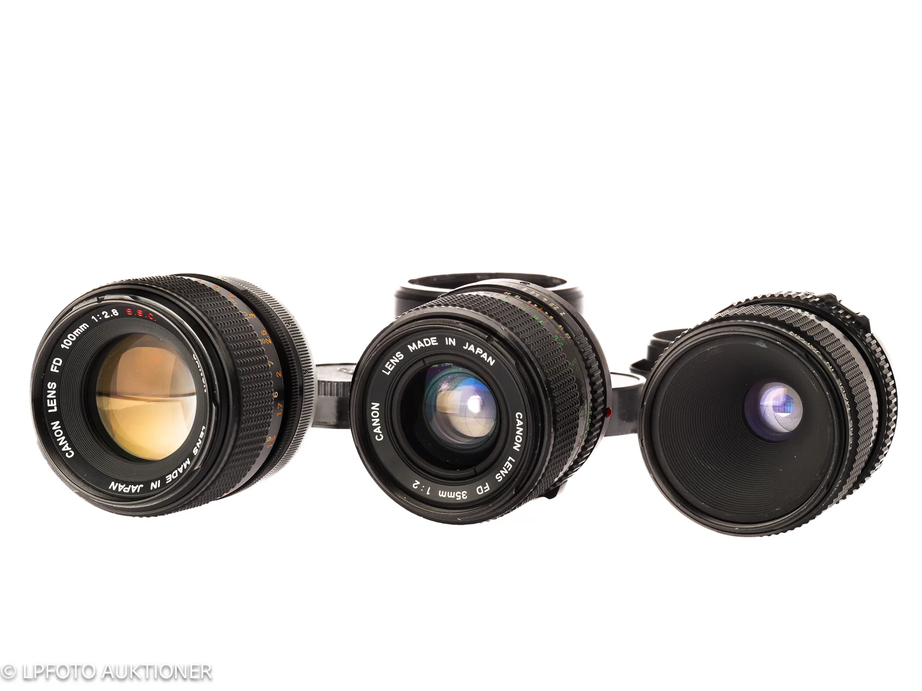 Lot with 3 Canon FD Lenses