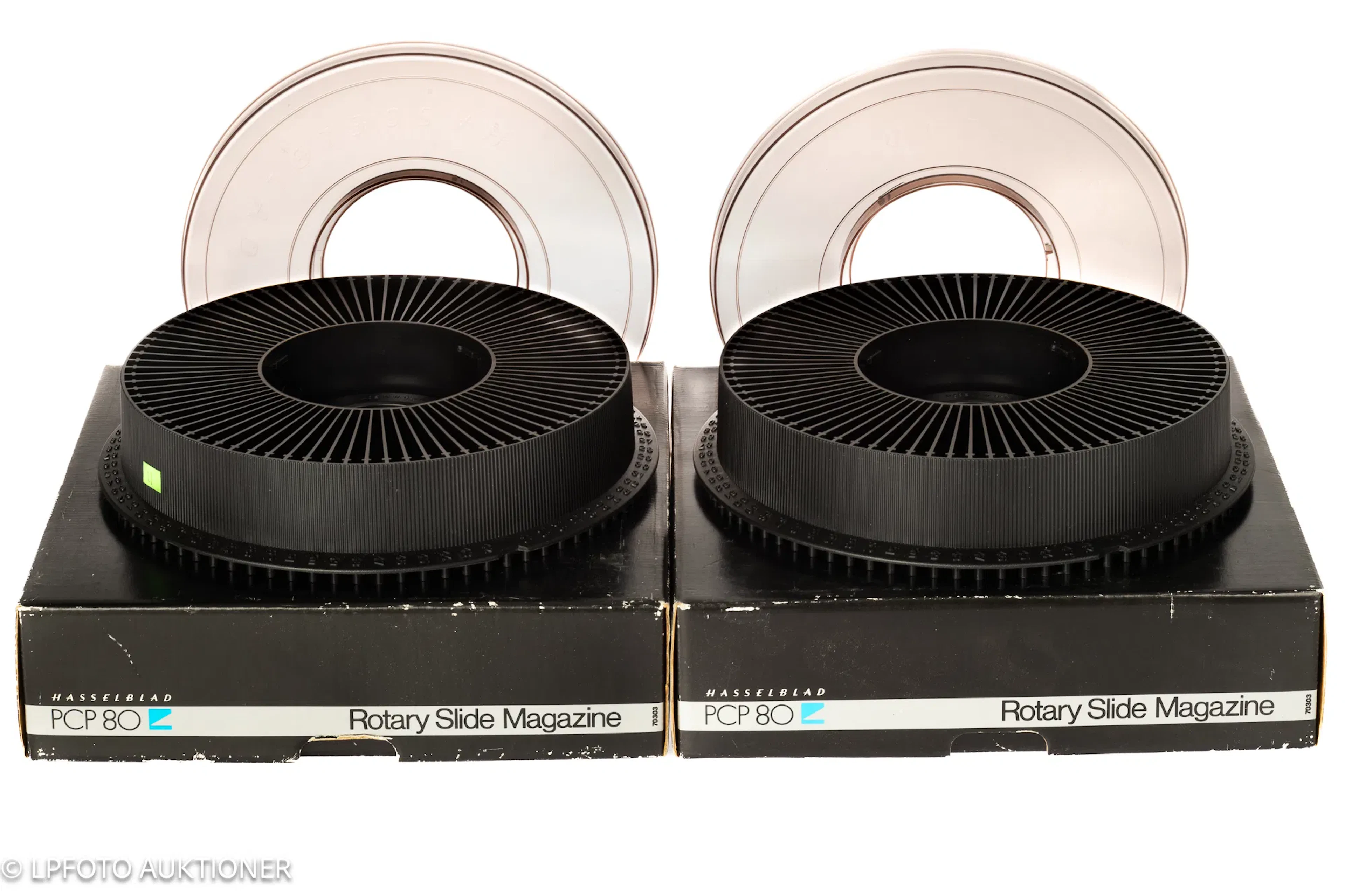 Lot with two Hasselblad PCP 80 slide magazines