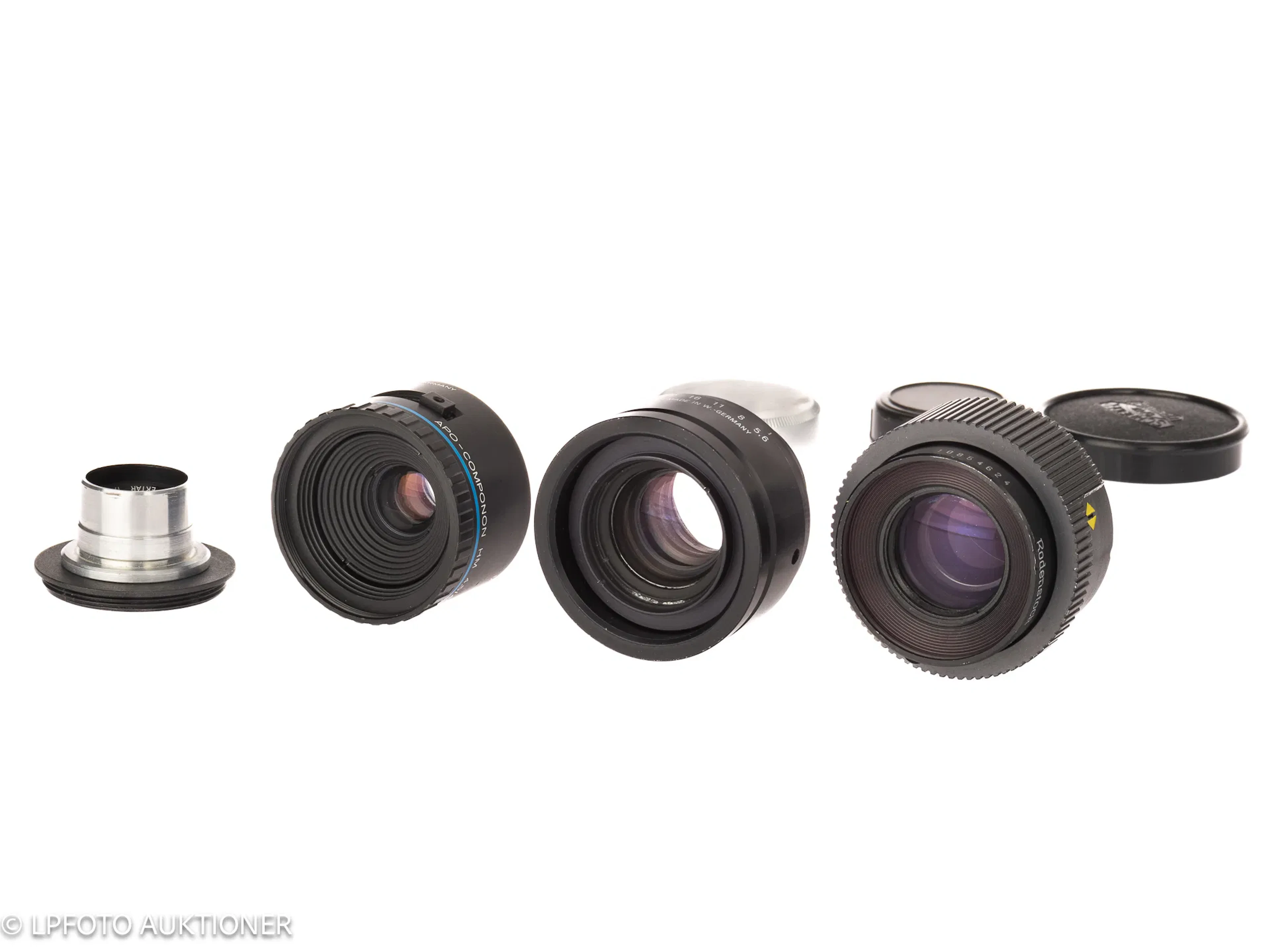 Lot with 4 enlarger lenses