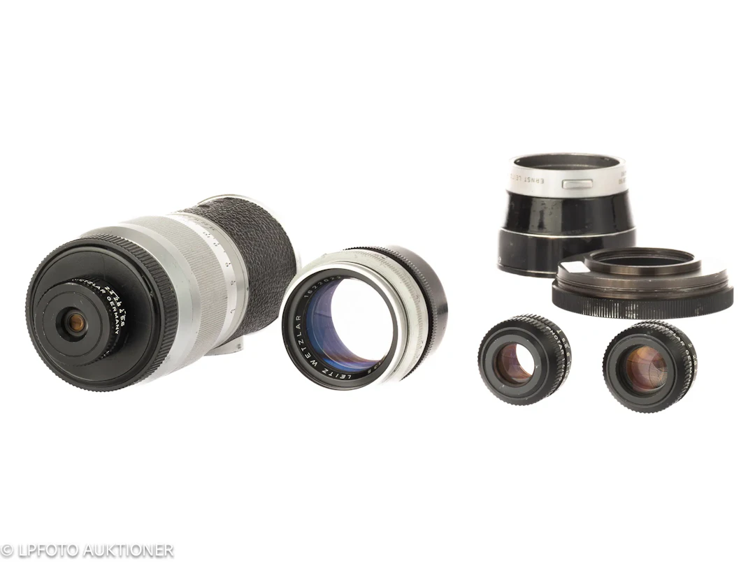 Lot with 3 Leitz Photar lenses