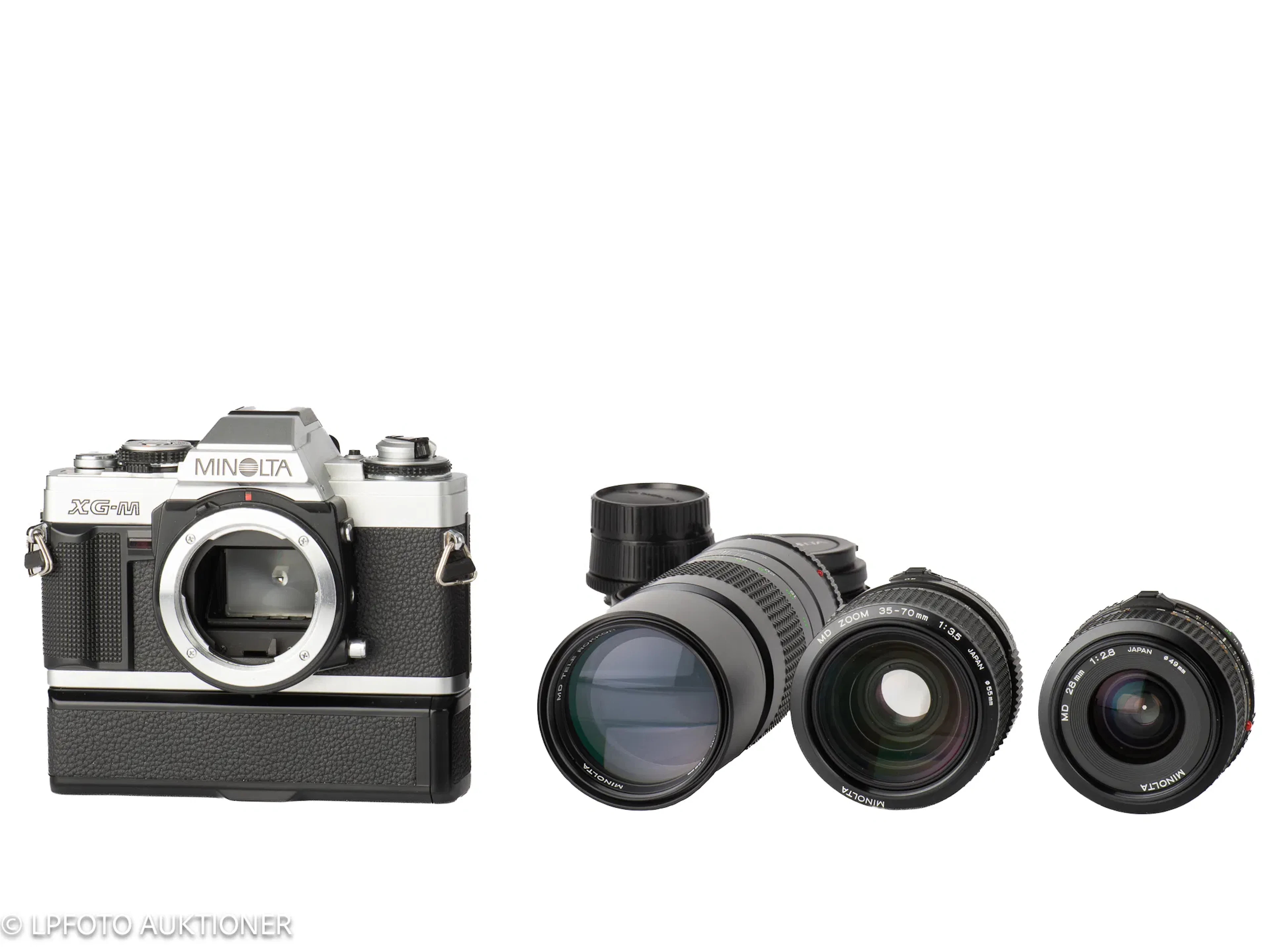 Minolta XG-M with 3 lenses