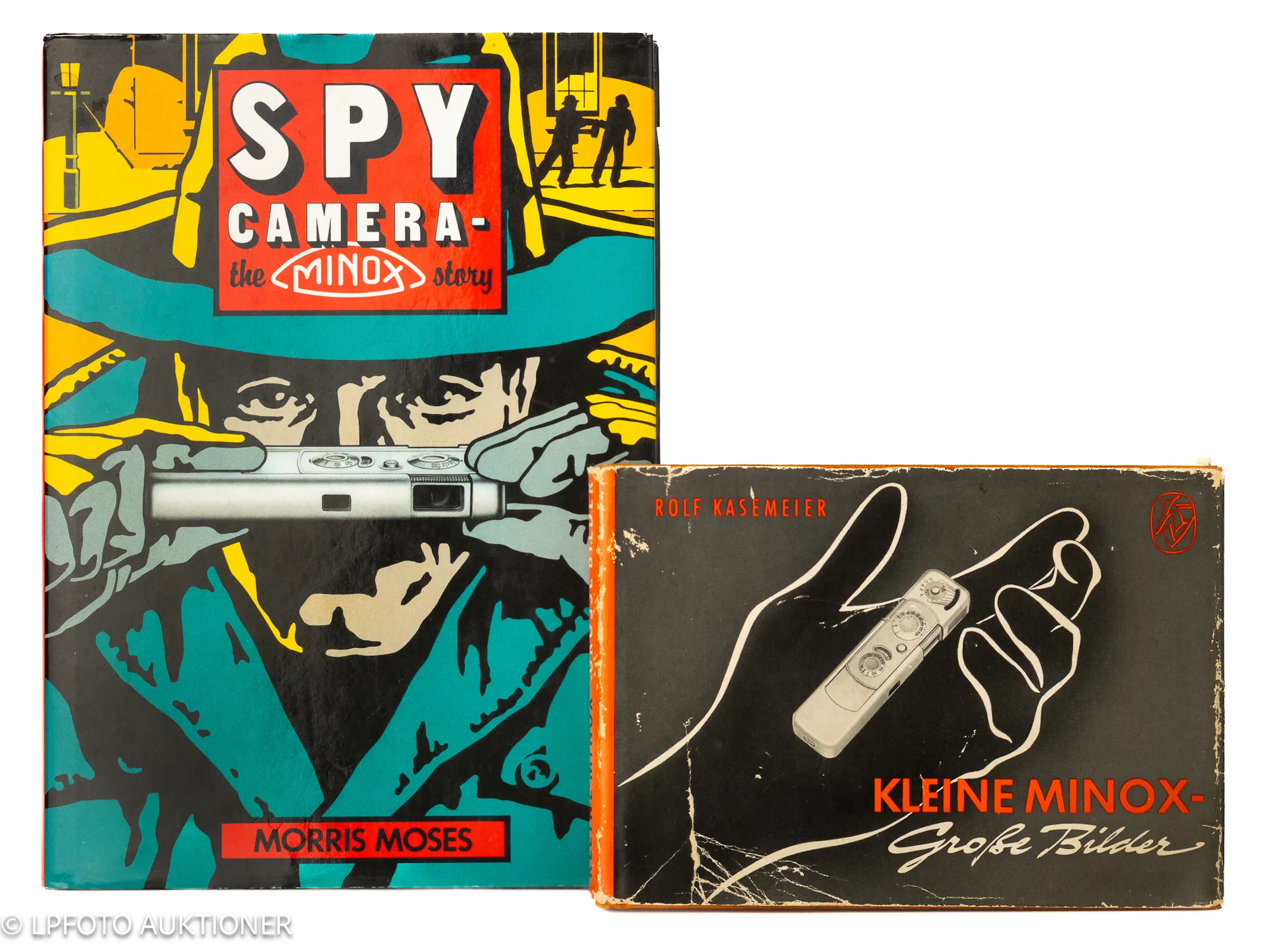 Lot with Two Minox spy camera books