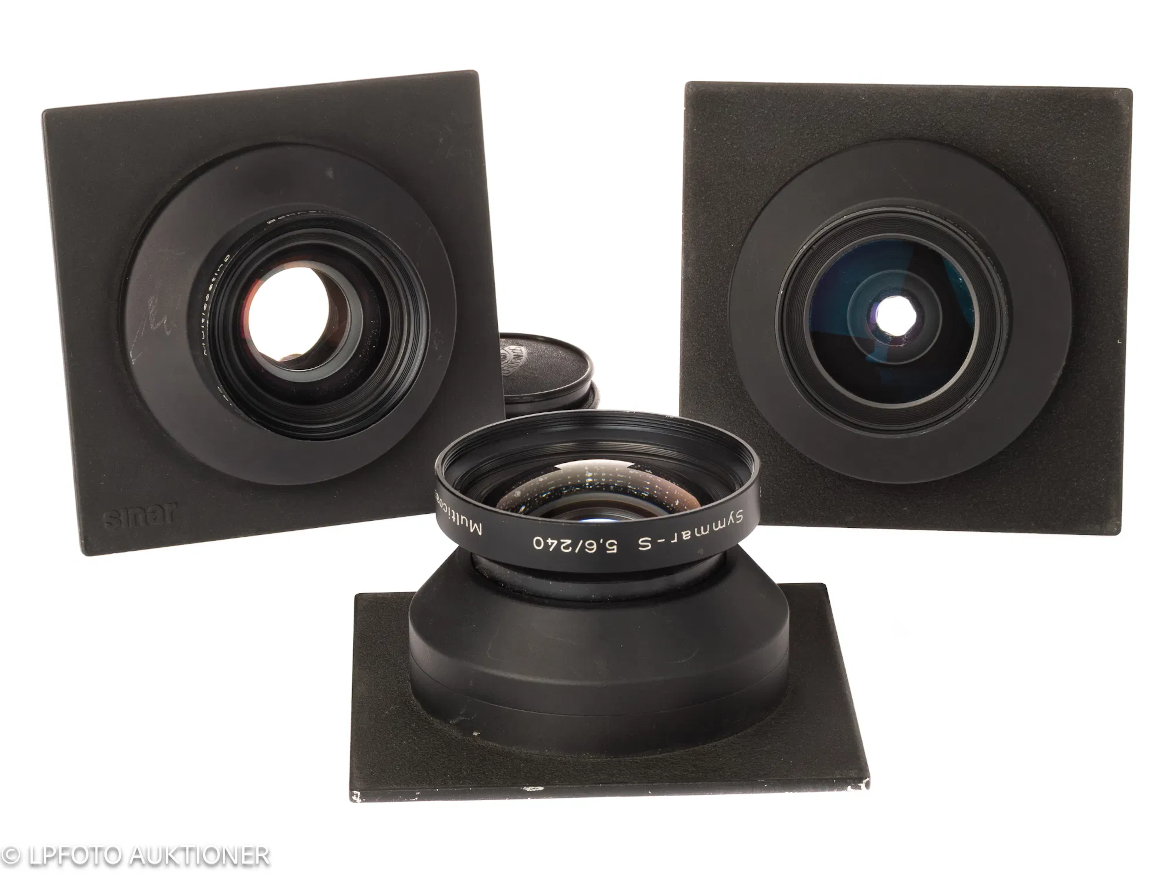 Lot with three Symmar-S lenses