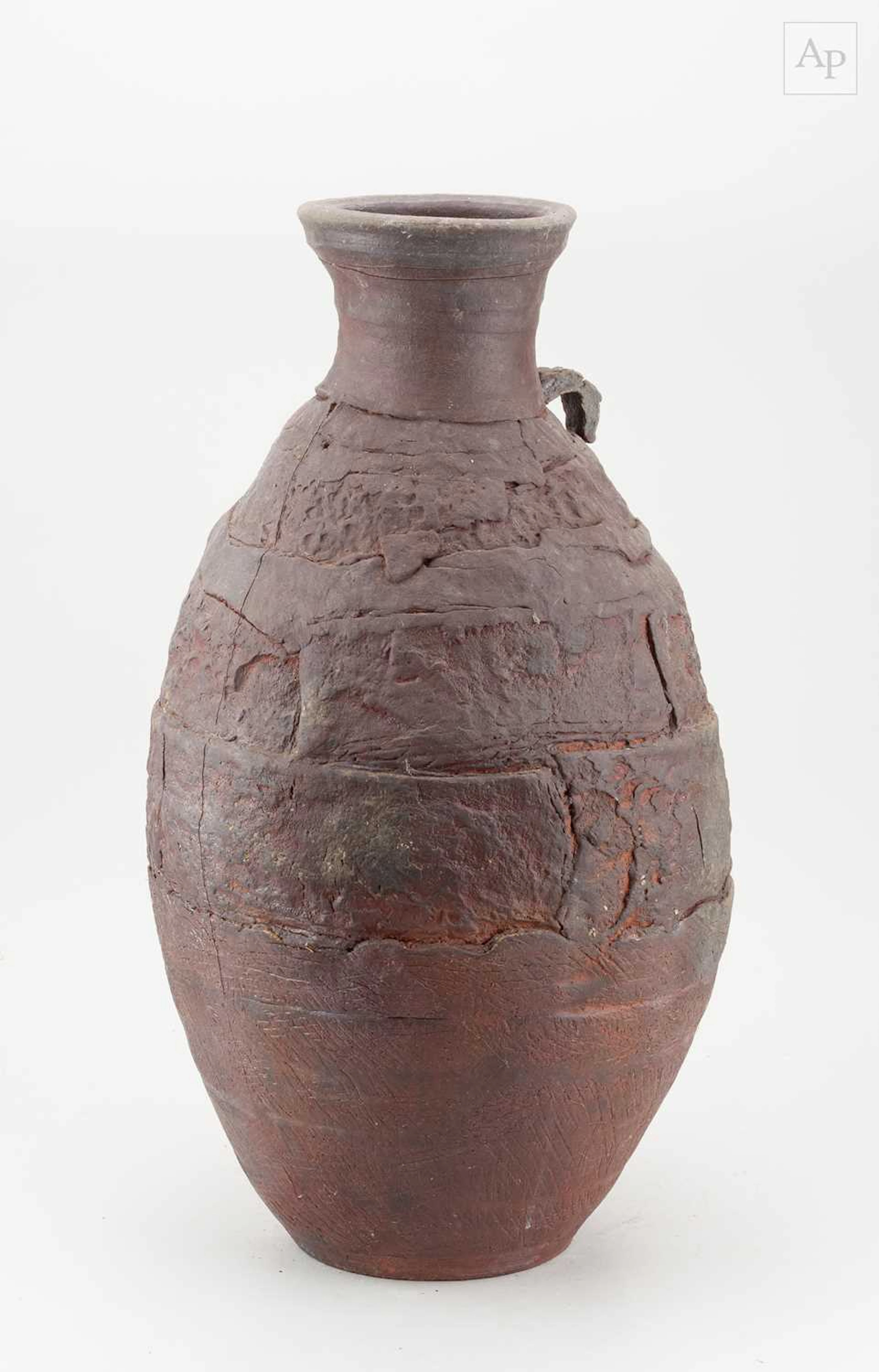 CHARLES BOUND (born 1939); a lugged wood fired stoneware...
