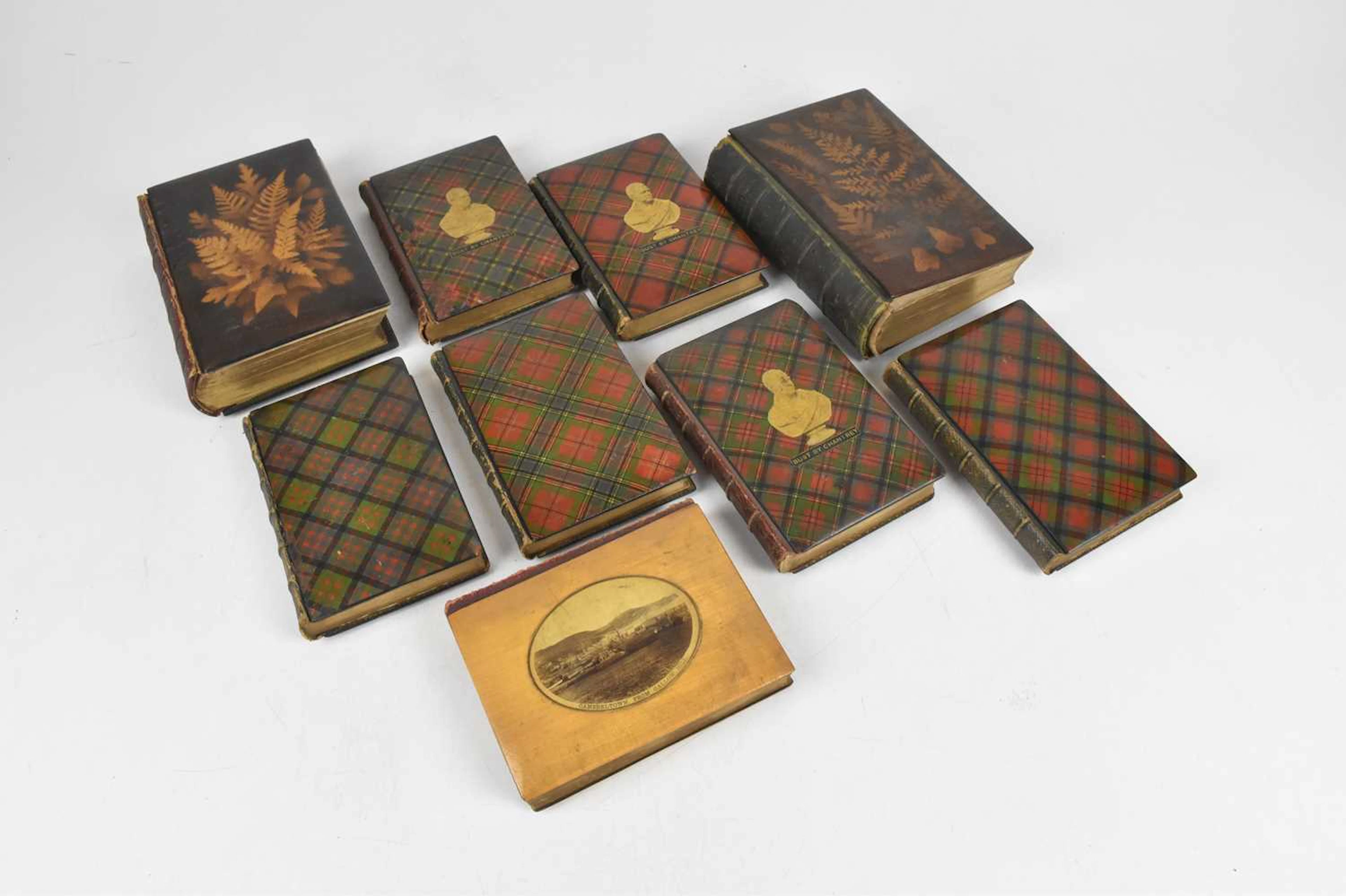 TARTAN PAPIER MACHE BINDINGS; SCOTT (SIR WALTER)
