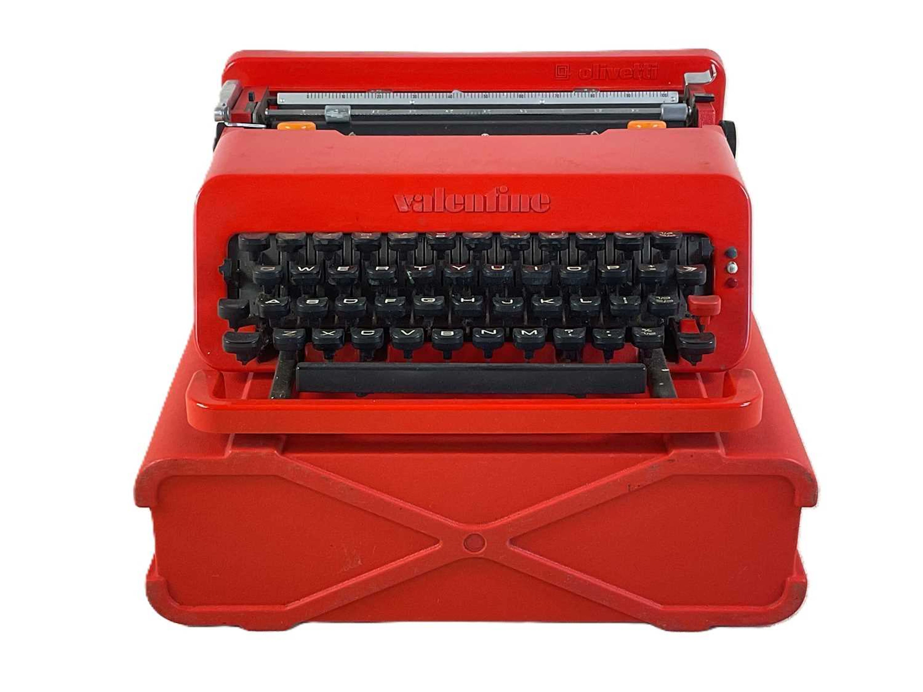 ETTORE SOTTSASS FOR OLIVETTI; a 'Valentine' ABS plastic...