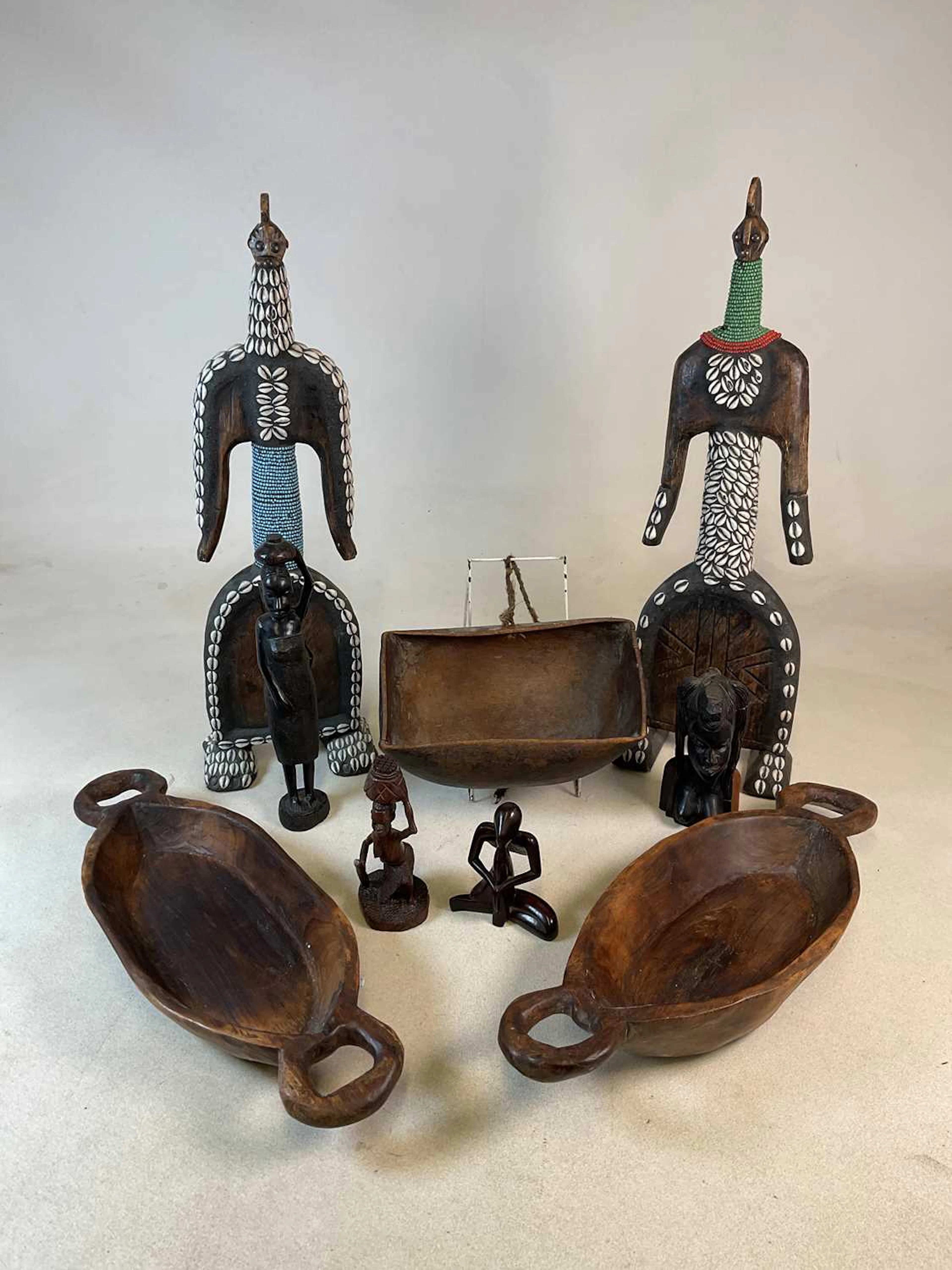 A group of tribal and ethnic art