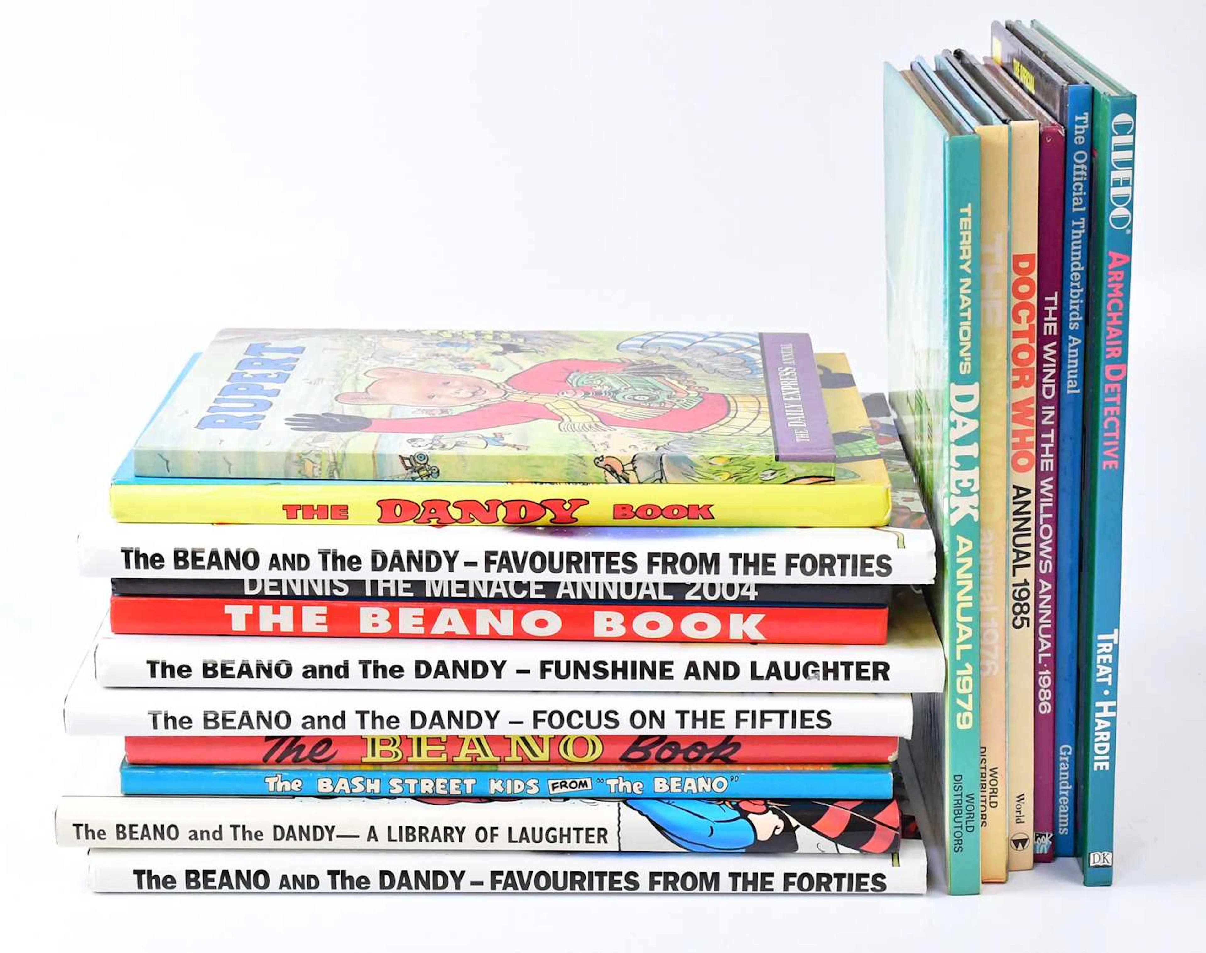 A collection of vintage children's annuals