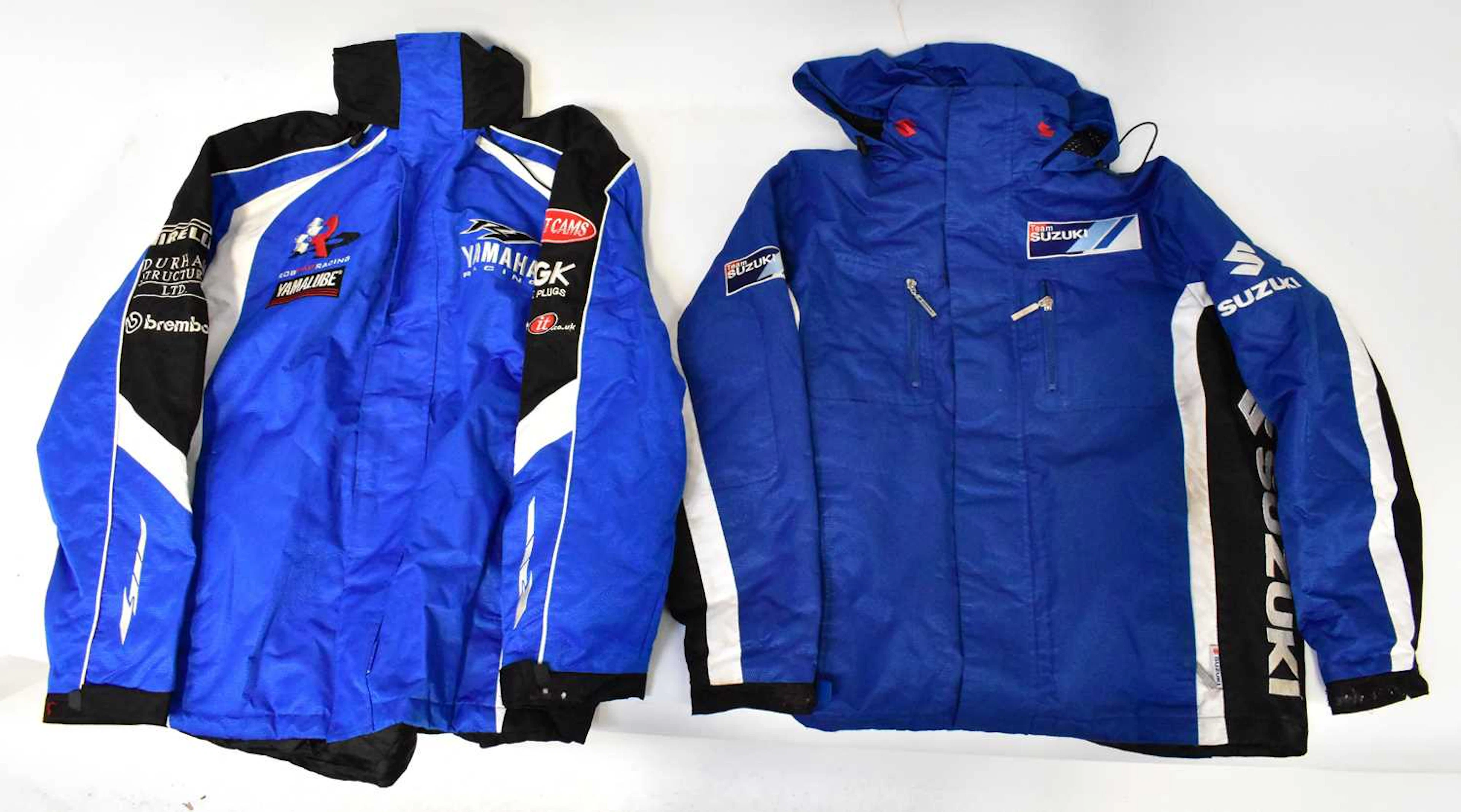 Motorcycle clothing items including two biker's jackets