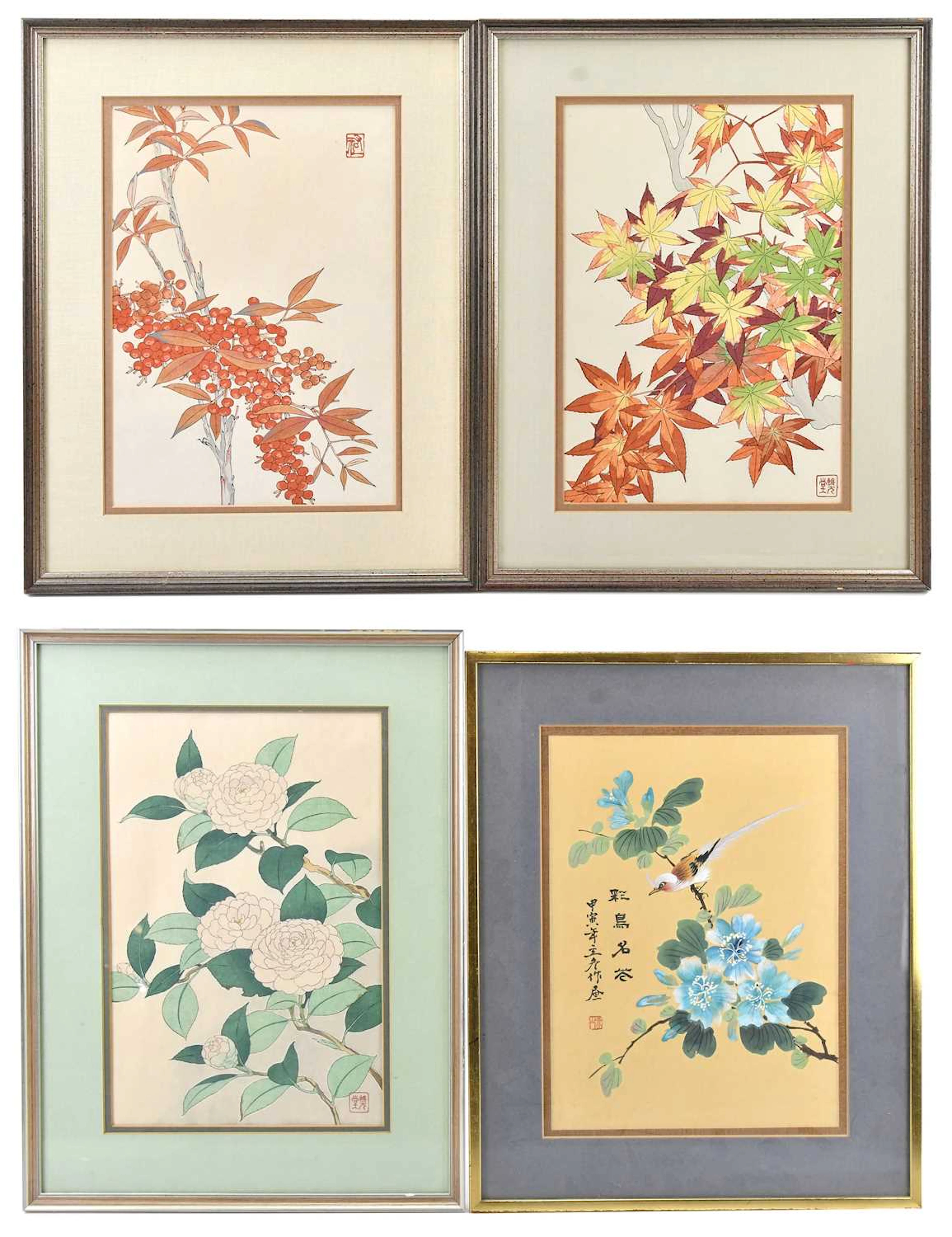 SHODO KAWARAZAKI; a group of three prints