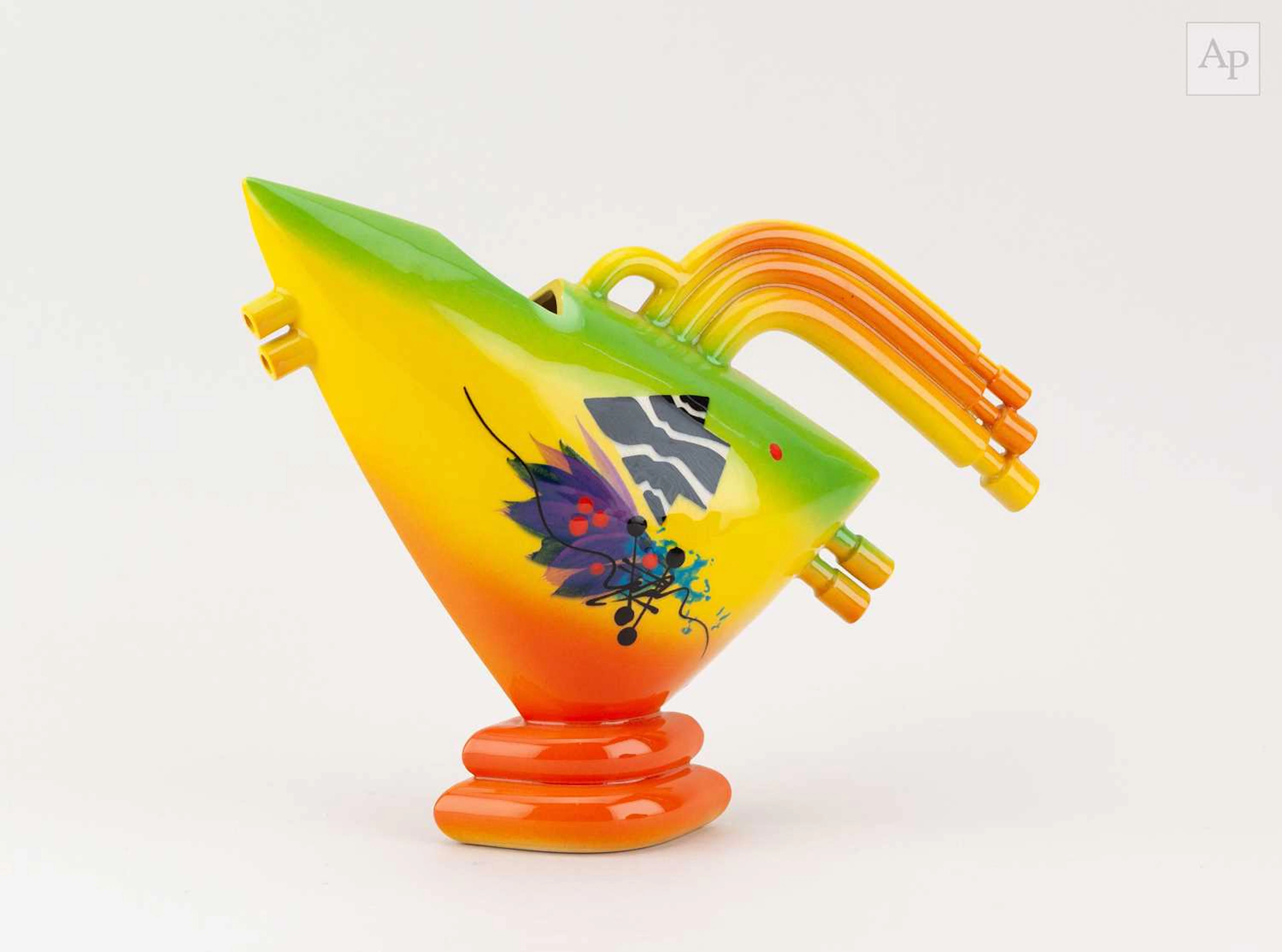 RICHARD GODFREY (1949-2014); an abstract earthenware...