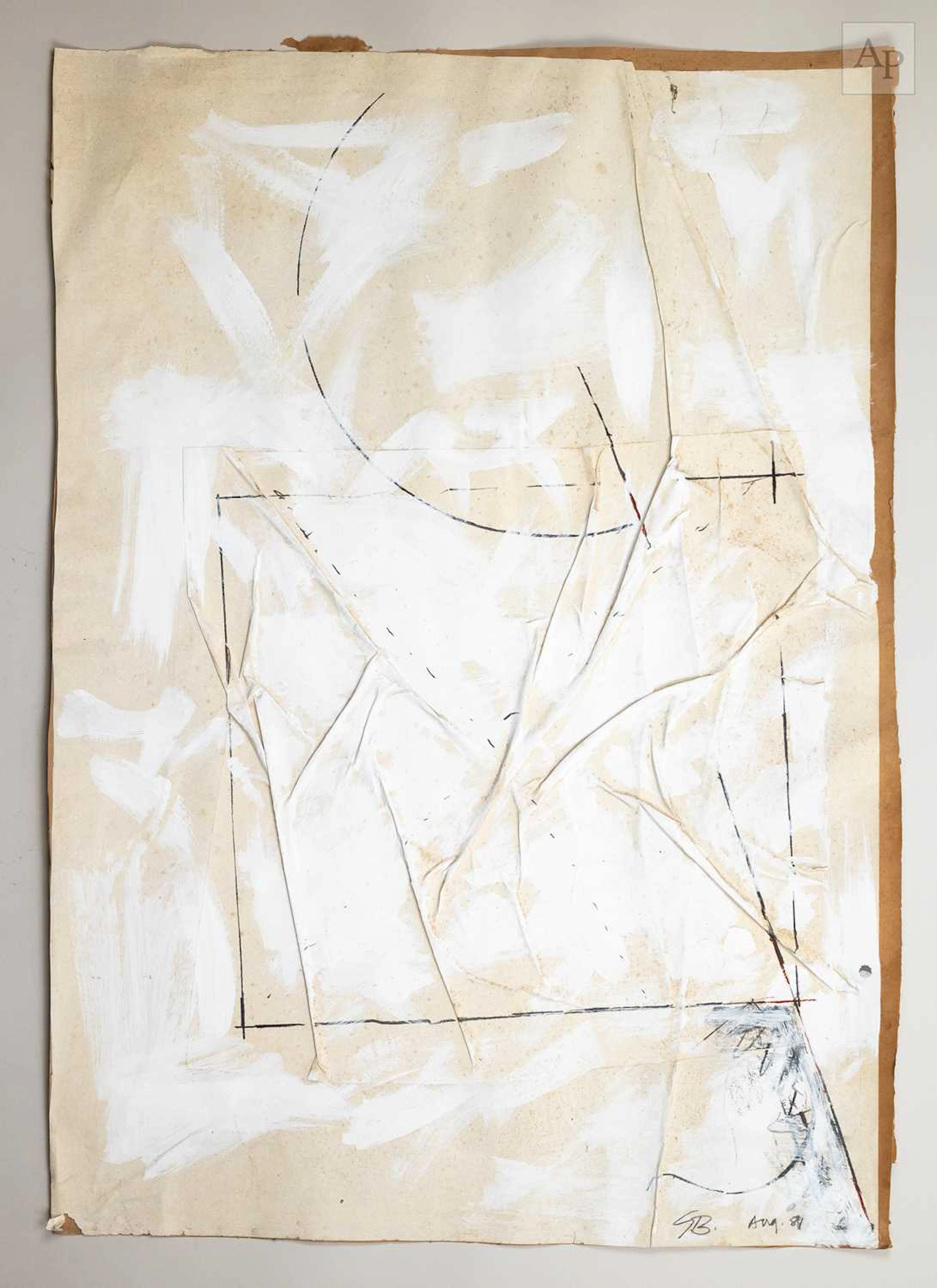 GORDON BALDWIN (1932-2025); a large collage study