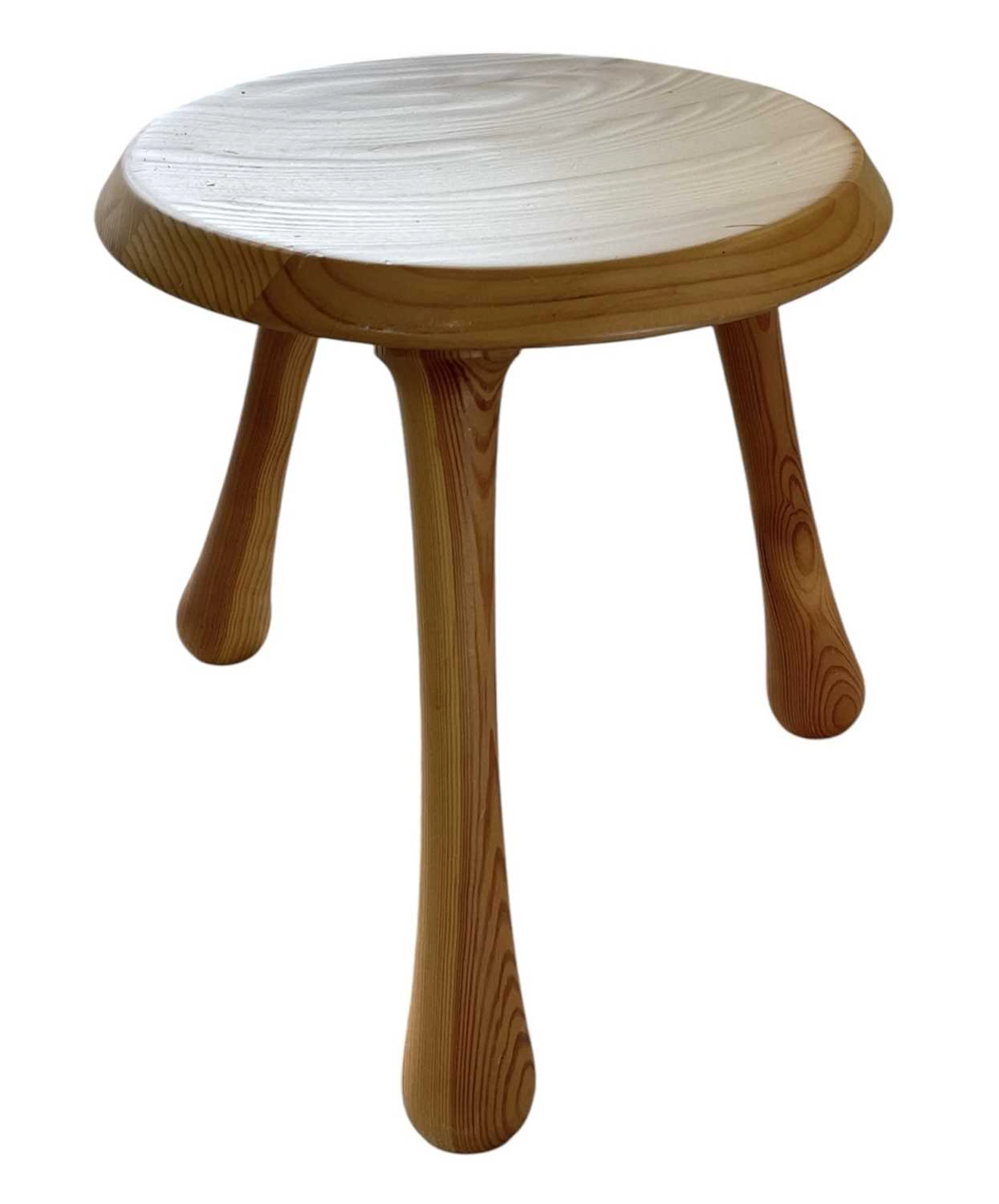 IKEA; a boxed three legged stool
