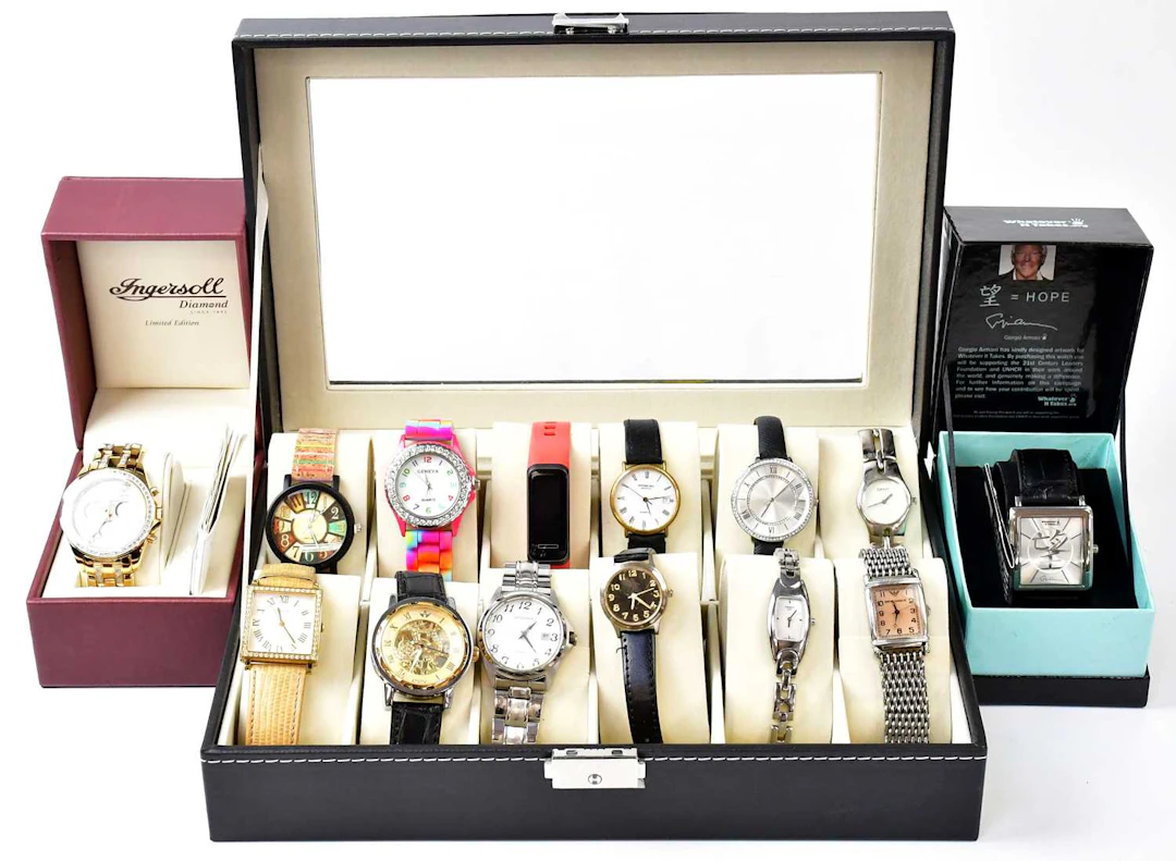 A collection of fashion watches