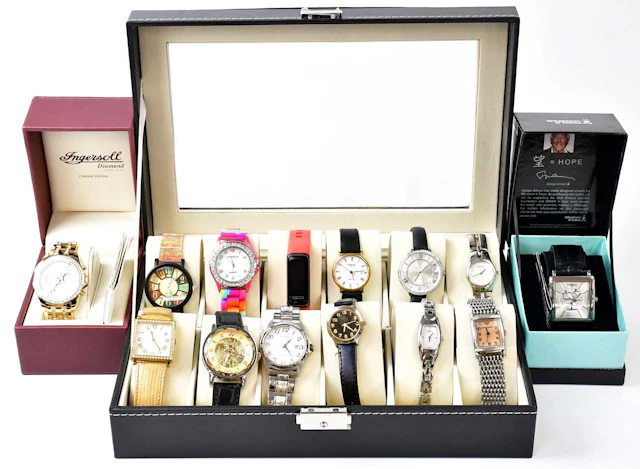 A collection of fashion watches