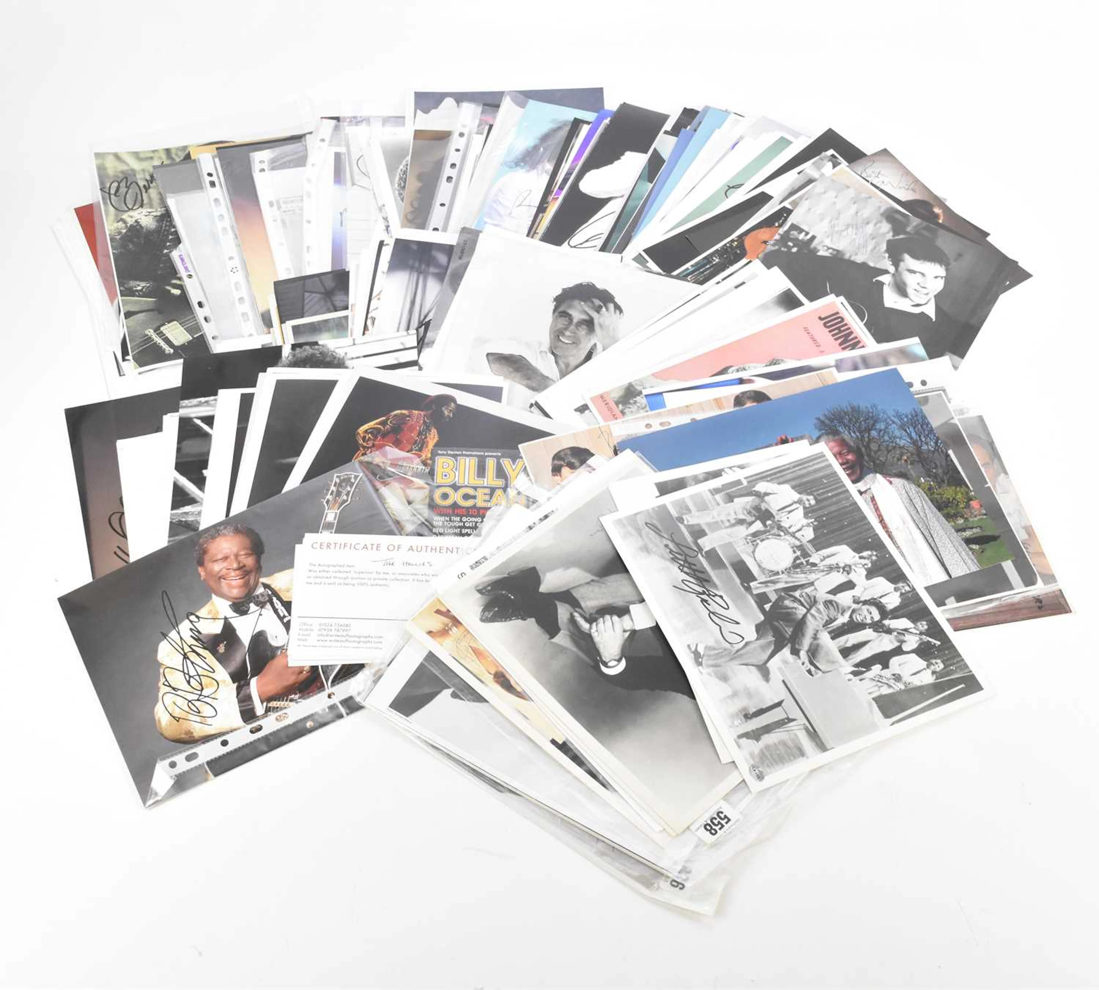 ROCK & POP PHOTOGRAPHS AND EPHEMERA; with some signed...