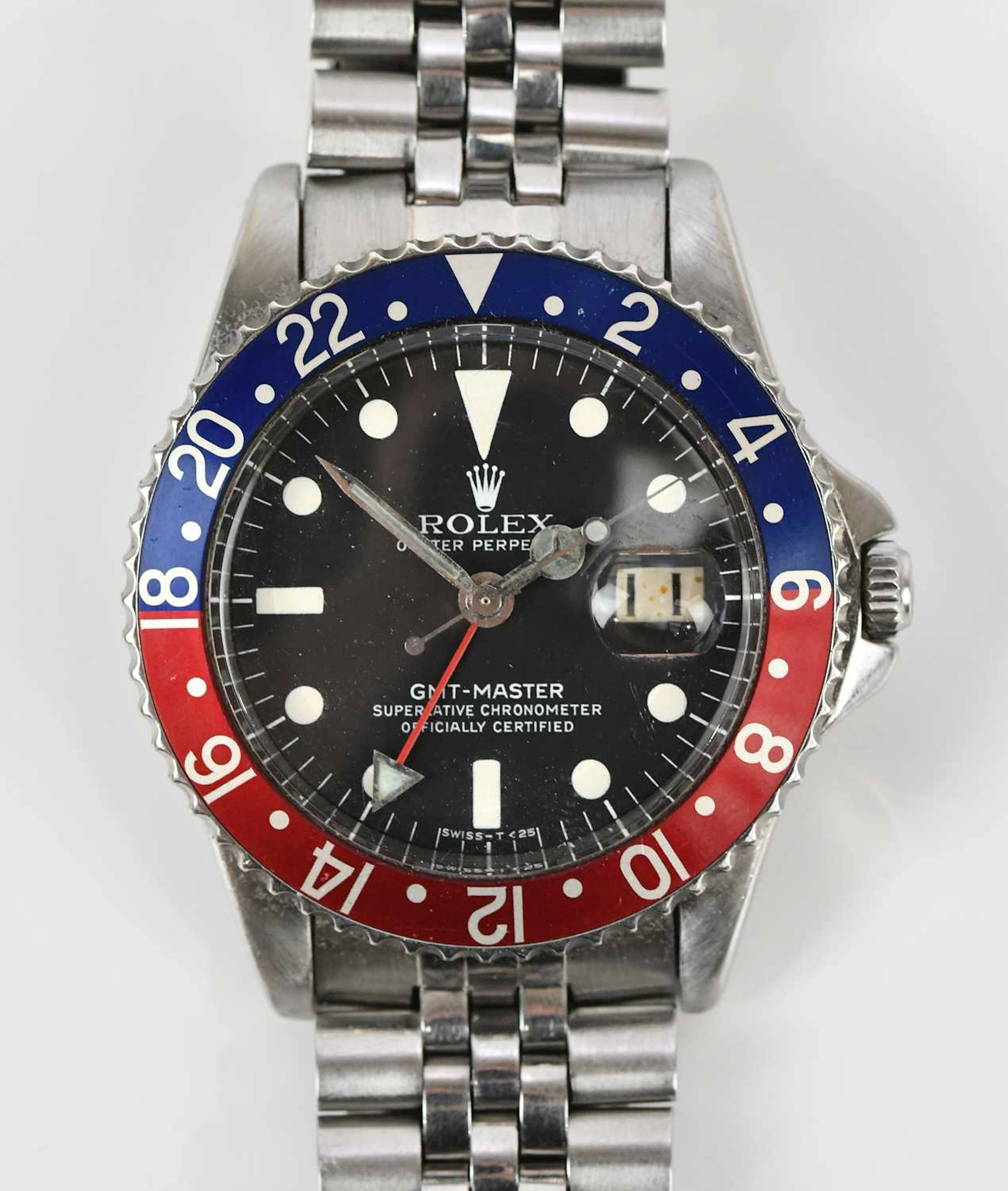 ROLEX; a gentleman's stainless steel GMT 'Pepsi' wristwatch