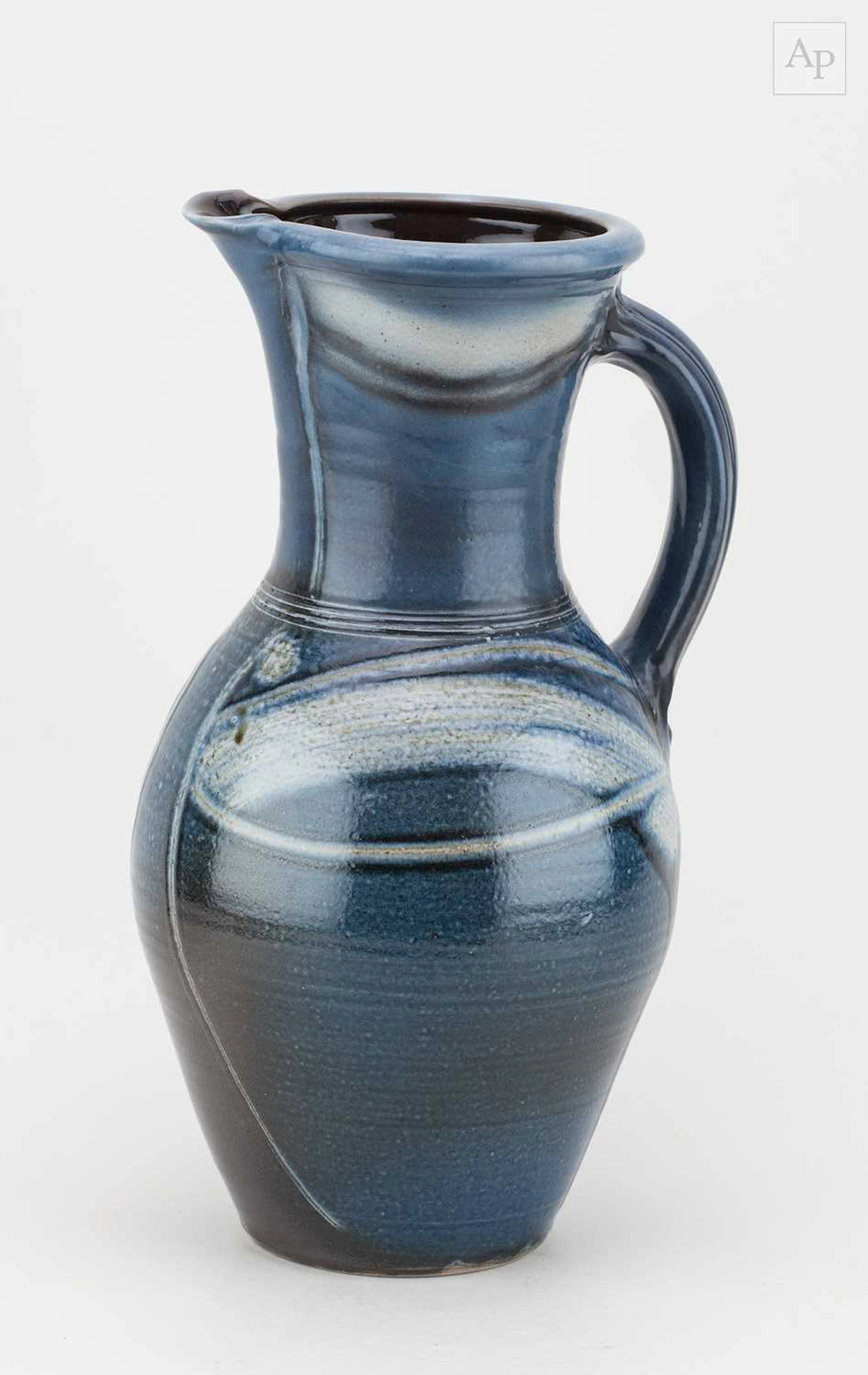 MICHAEL CASSON (1925-2003); a salt glazed jug with wax...