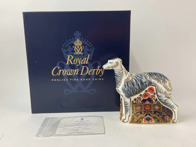 ROYAL CROWN DERBY; 'Lurcher' figure