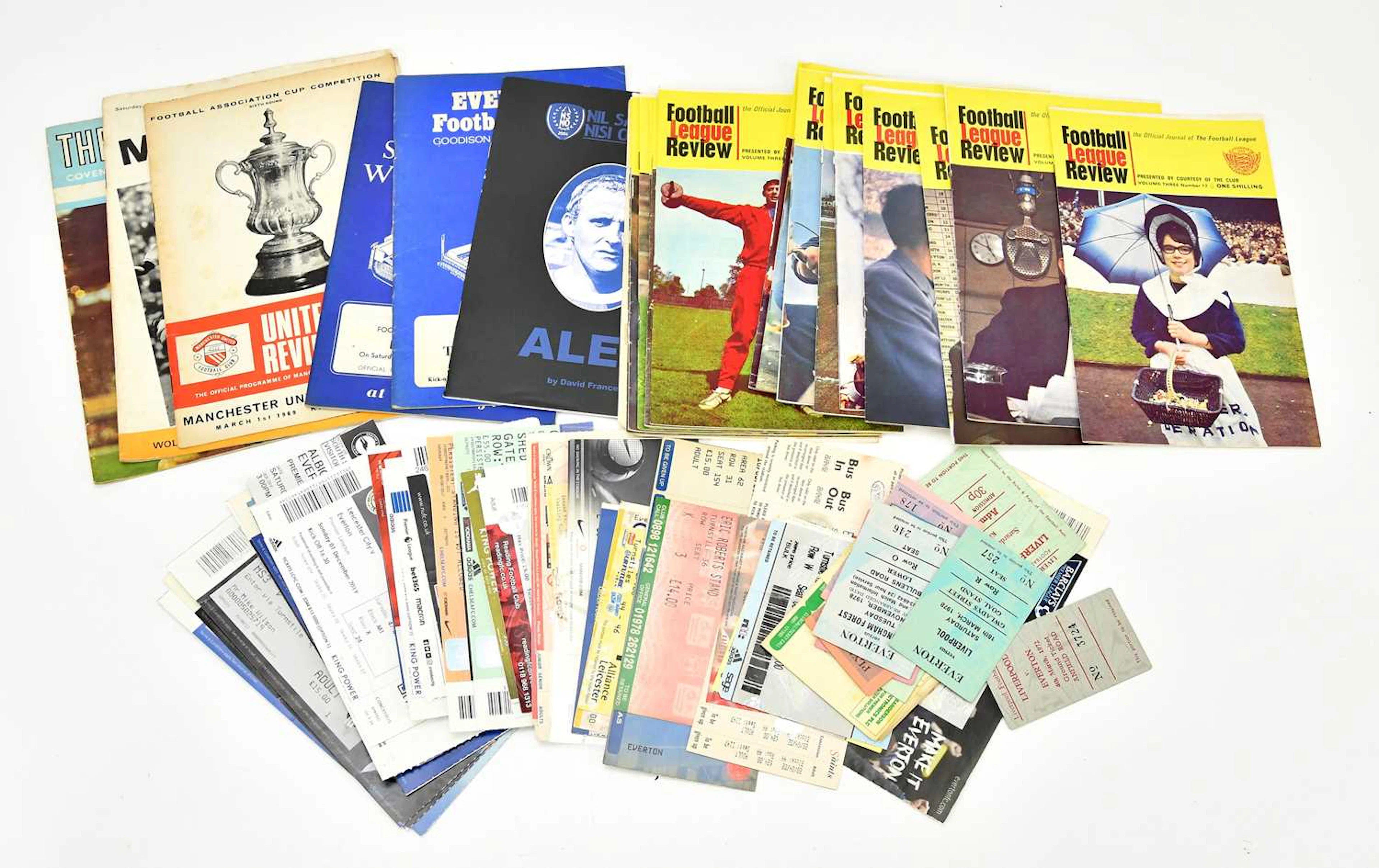 EVERTON INTEREST; a collection of football memorabilia...
