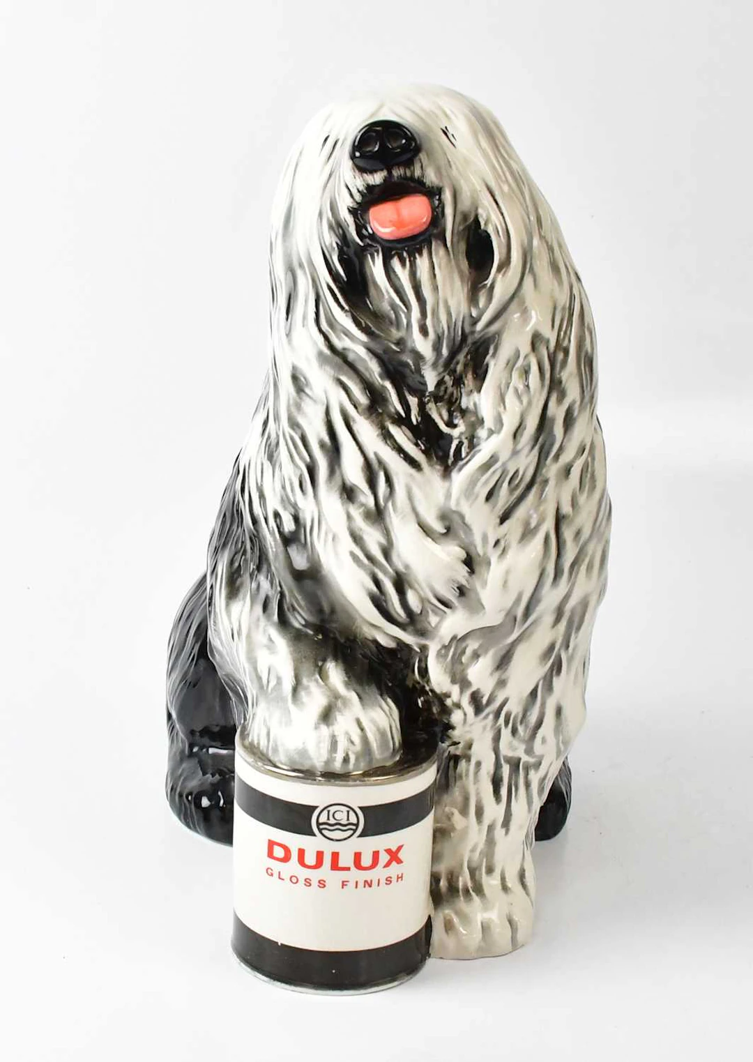 BESWICK; a ceramic figure of an Old English Sheepdog with...