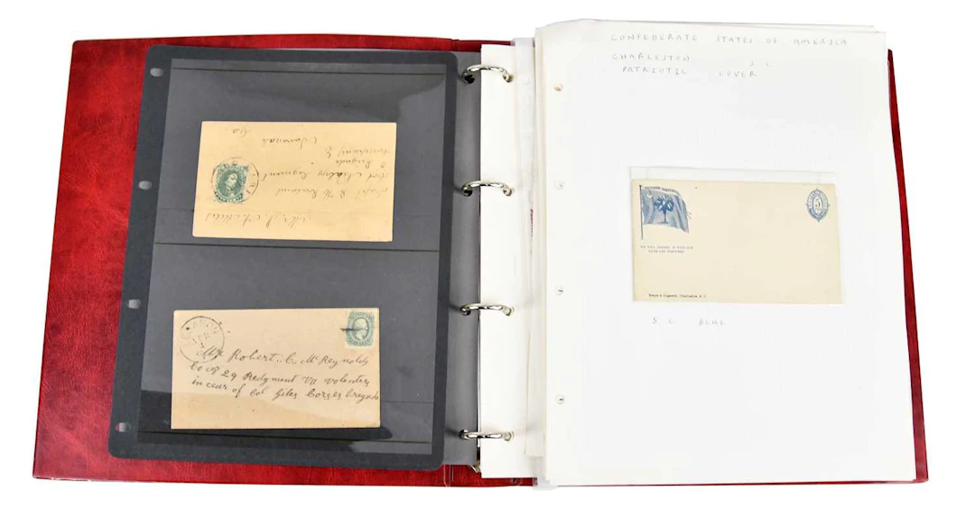 UNITED STATES; Confederate States collection of stamps and covers
