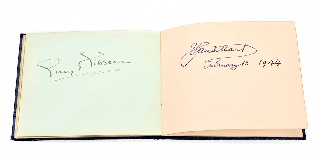 DAMBUSTERS INTEREST; an autograph album including a...