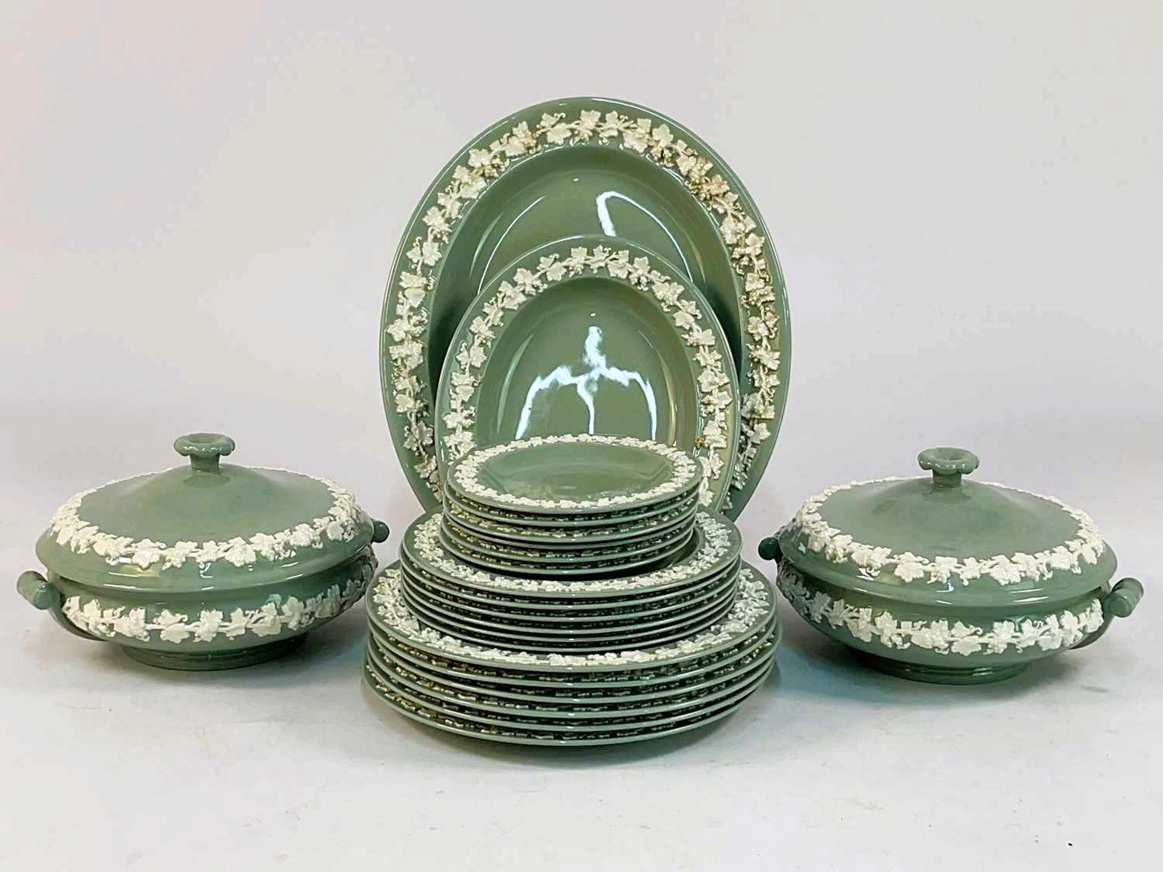 WEDGWOOD; a part dinner service in the 'Queensware'...
