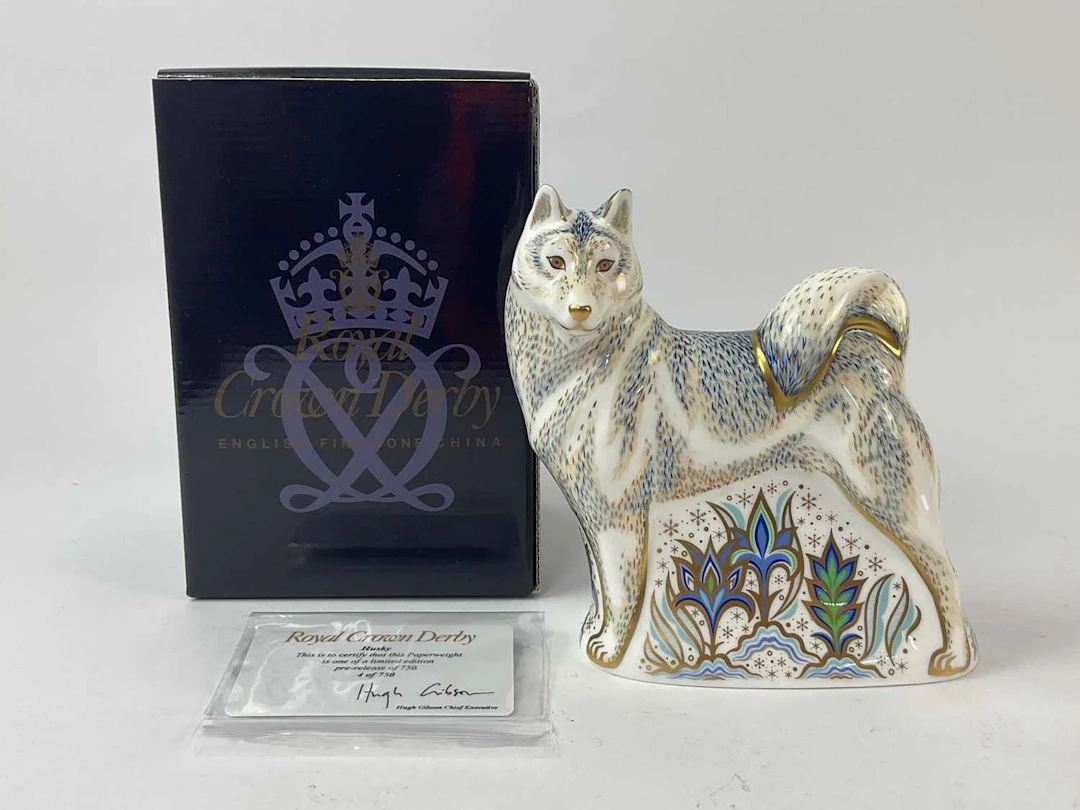 ROYAL CROWN DERBY; 'Husky' figure