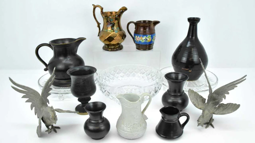 Various mixed collectibles including a pair of silver-plated fighting cocks