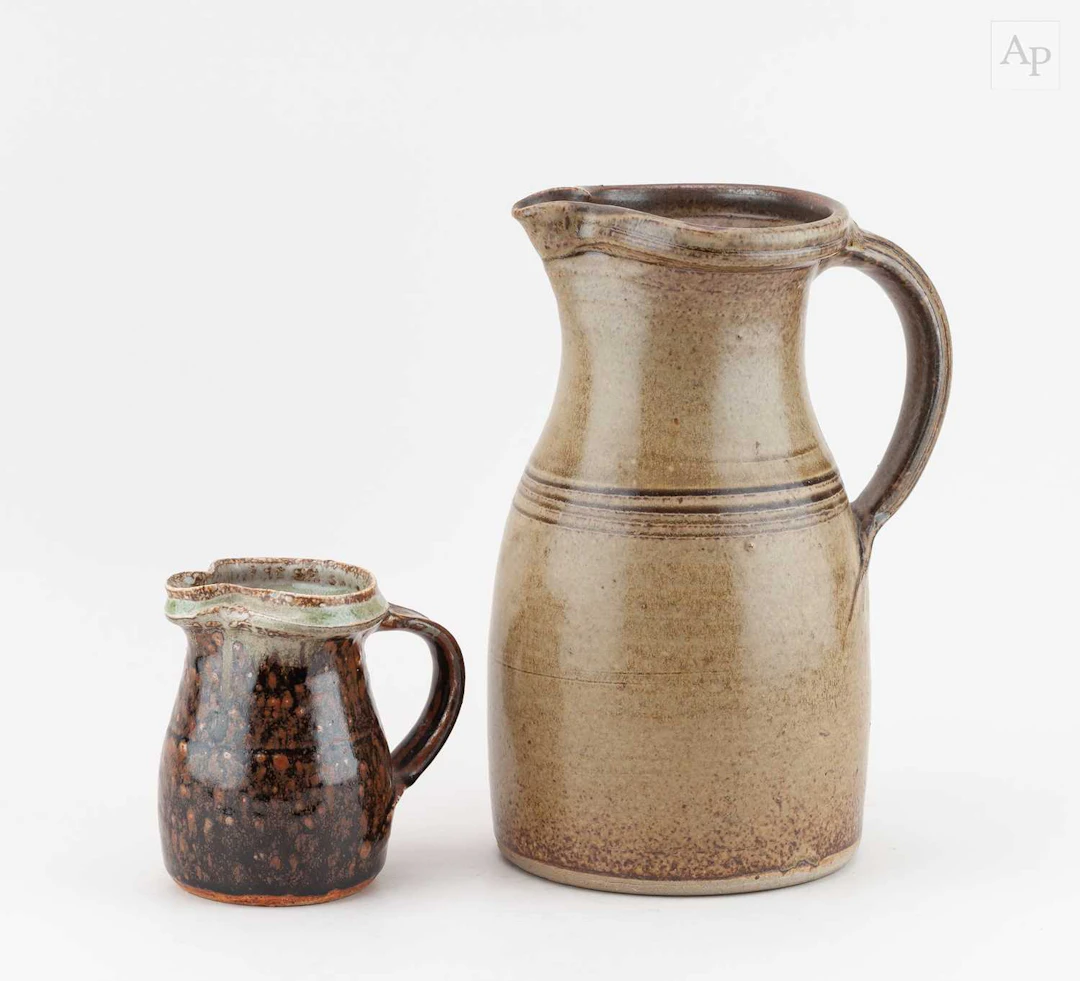 RICHARD BATTERHAM (1936-2021); a small stoneware jug...