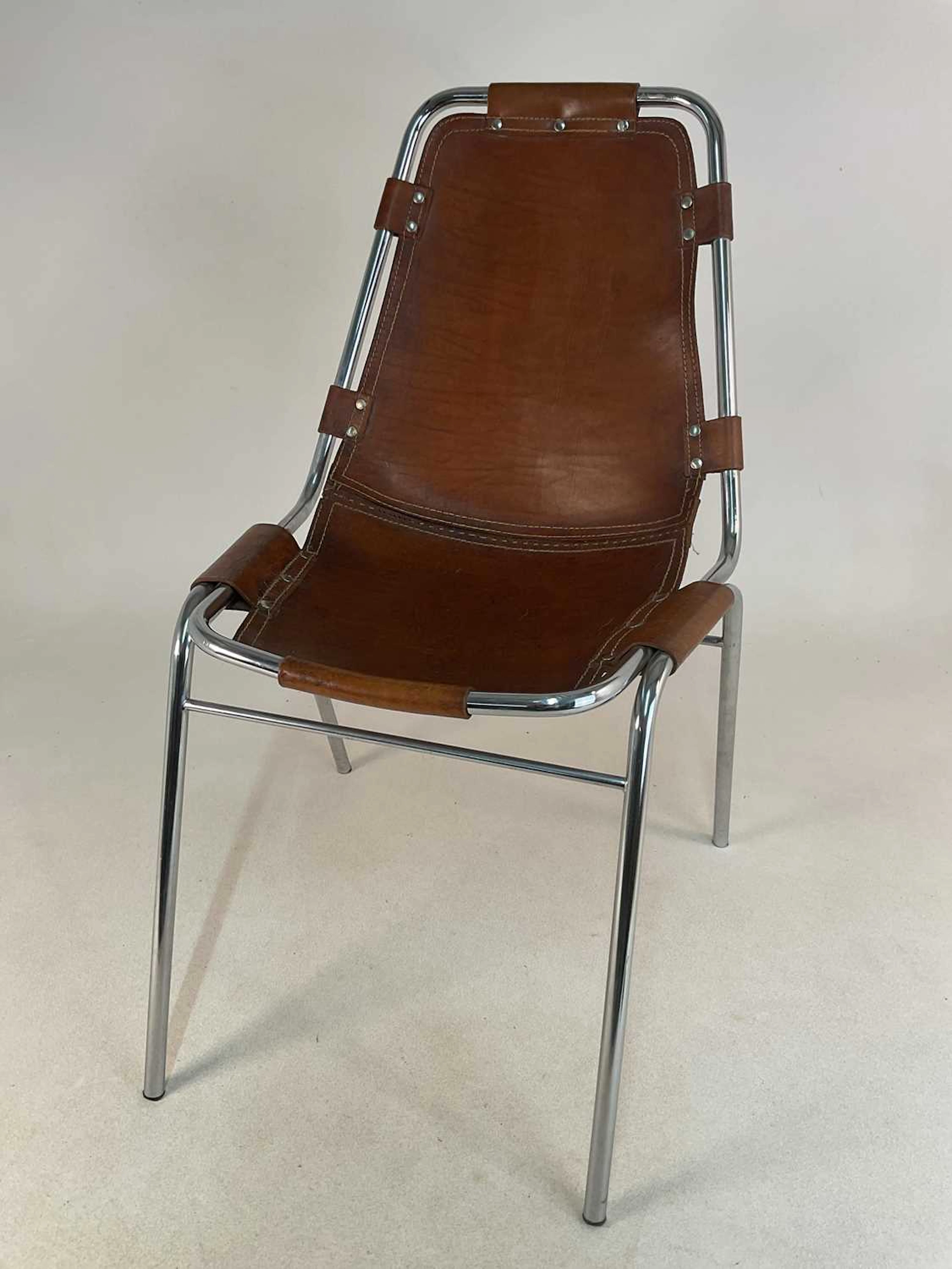 CHARLOTTE PERRIAND; a 'Les Arc' chair