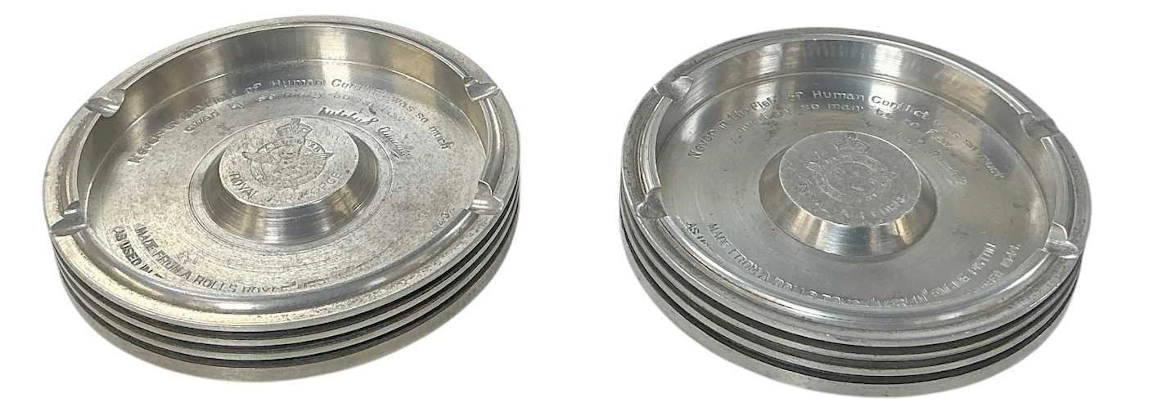 A pair of WWII period ashtrays
